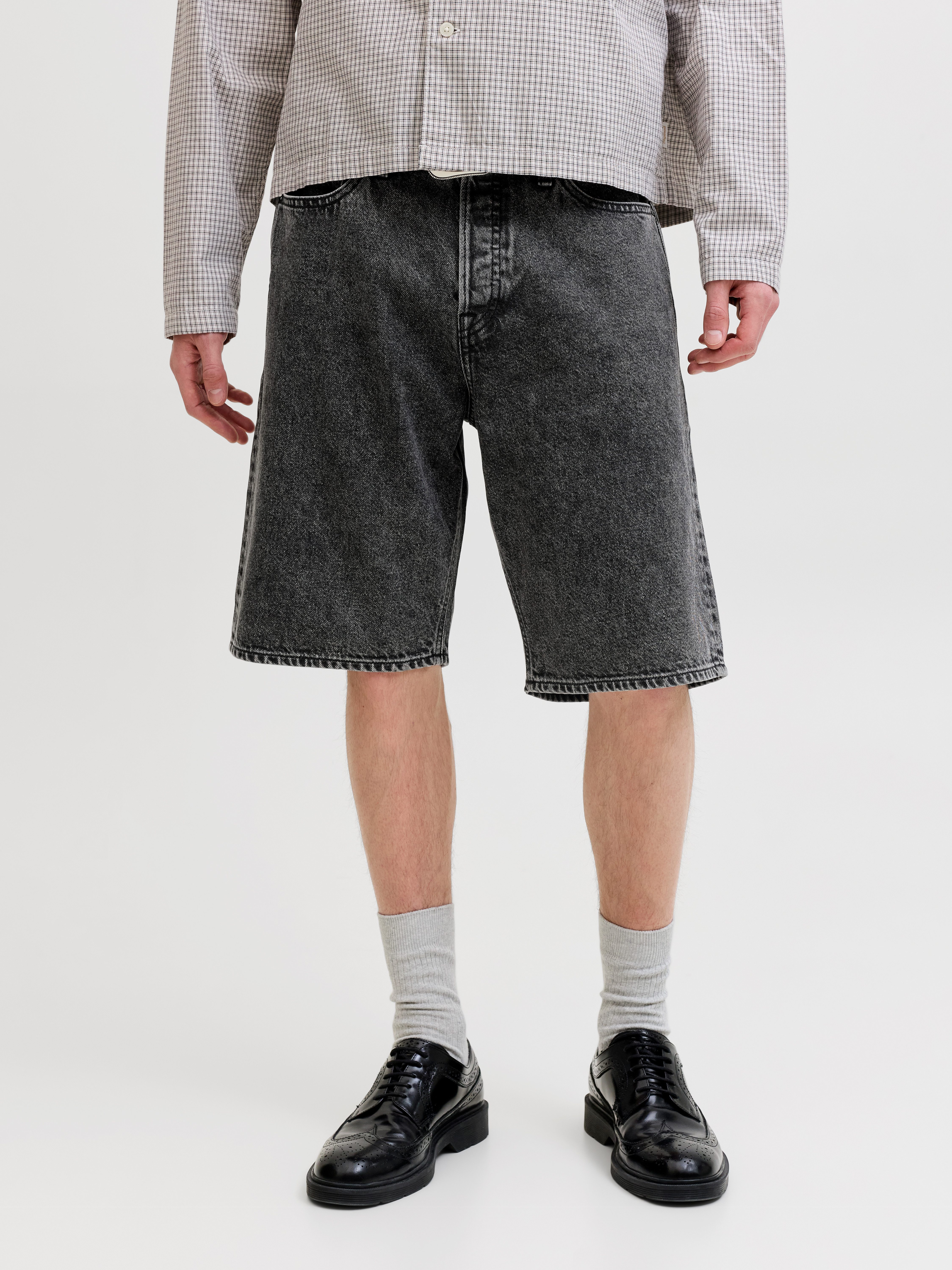 Jack & Jones Jeansshorts JJIALEX JJORIGINAL SHORTS SQ 734 ST LN Baumwolle, baggy fit