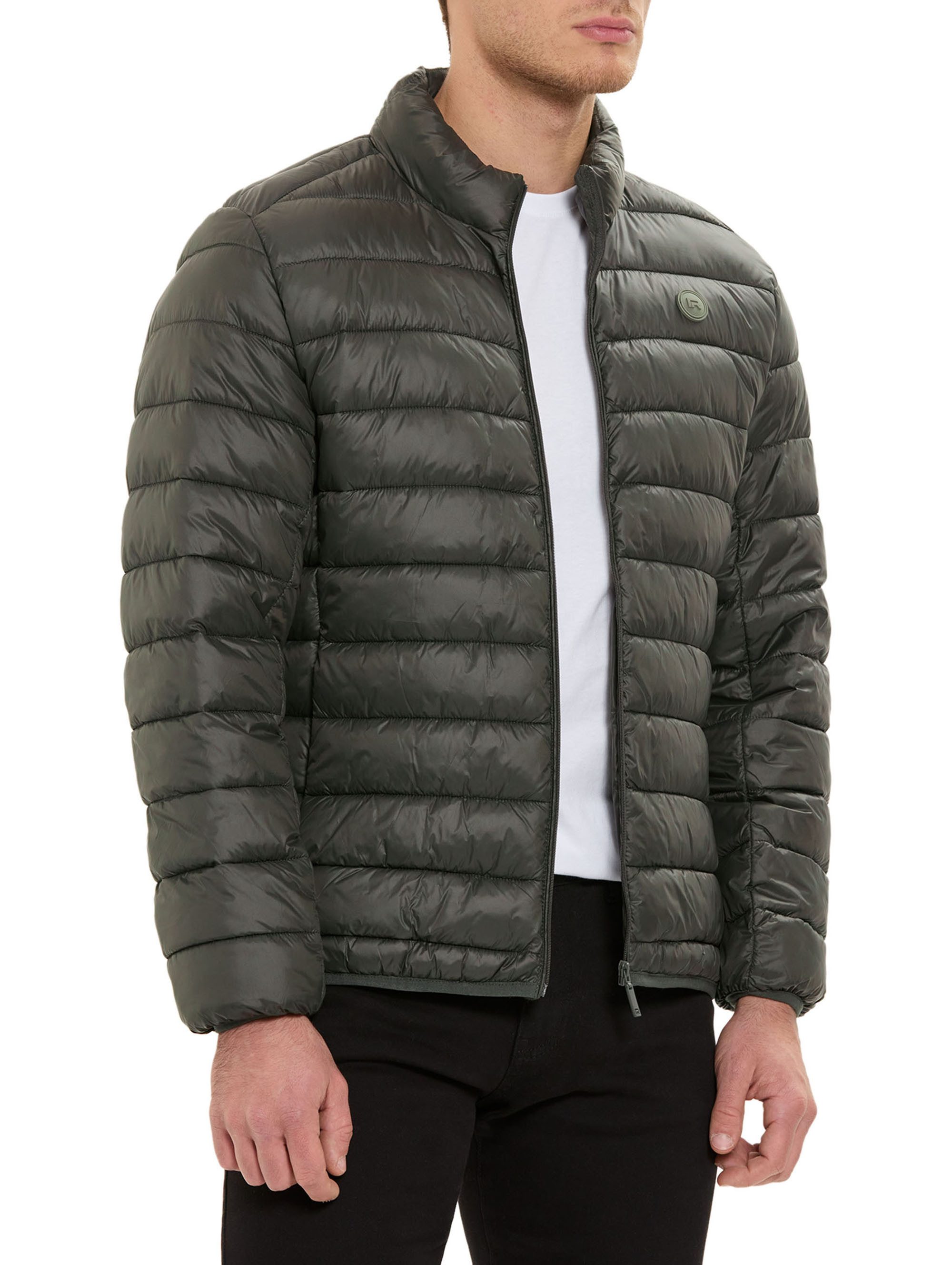 RedBridge Sommerjacke mit Stehkragen und Reißverschluss Steppjacke Casual Leichte Wattierung, horizontale Steppung – Bild 4 von 5