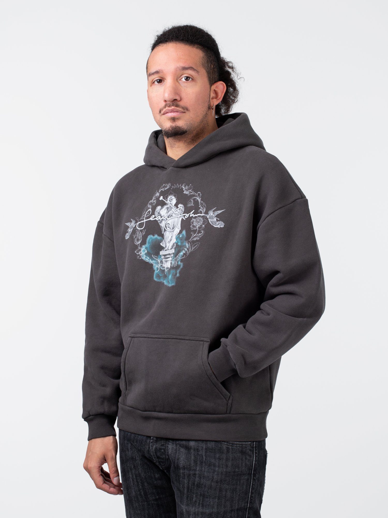 Sean John Hoodie Sean John Script Logo Angel Hoodie