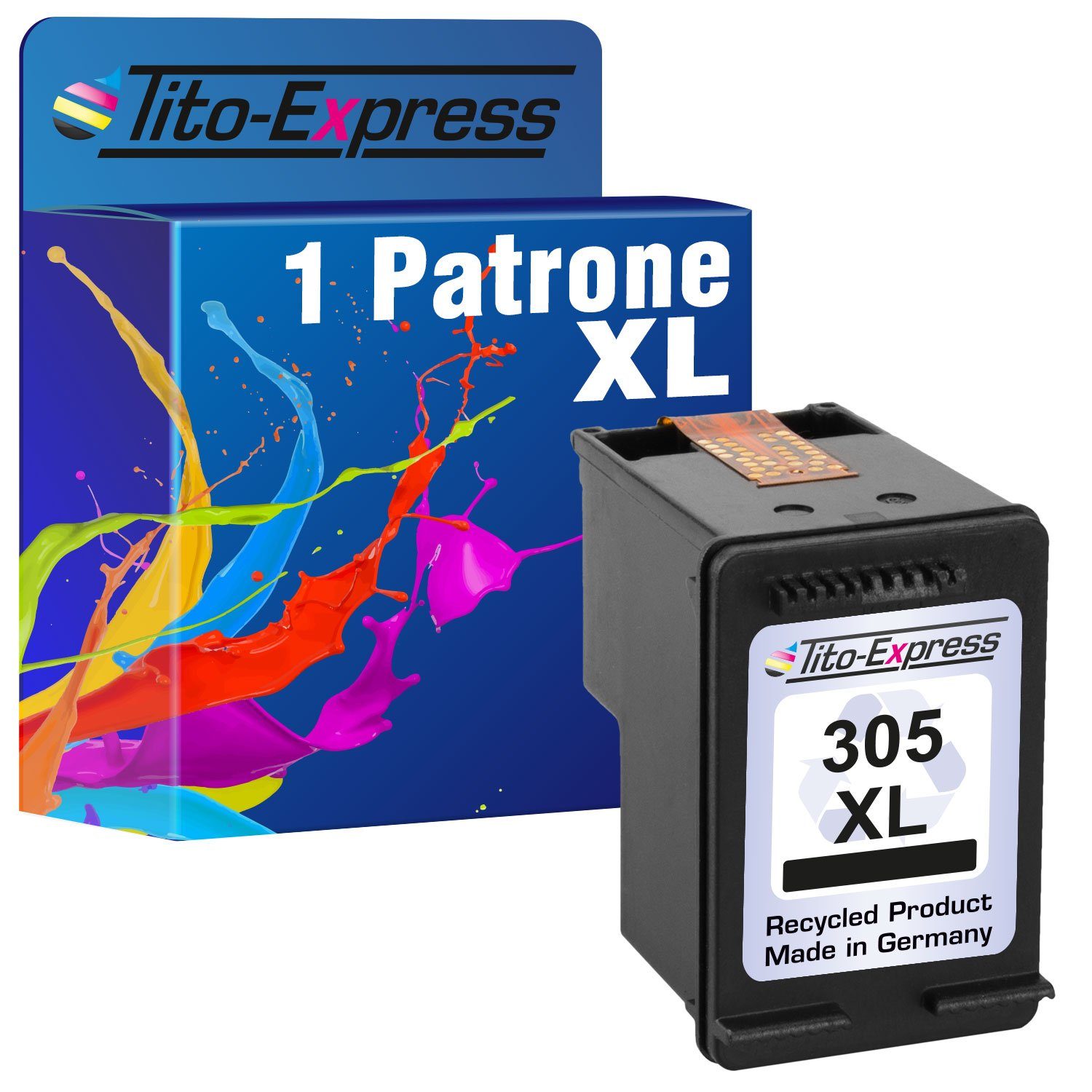 Tito-Express PlatinumSerie ersetzt für HP 305 XL HP 305XL HP305XL Black  Tintenpatrone (für Envy 6000 6032 6020 6022 6055 Pro 6400 DeskJet 2700 2710  2720 2722)