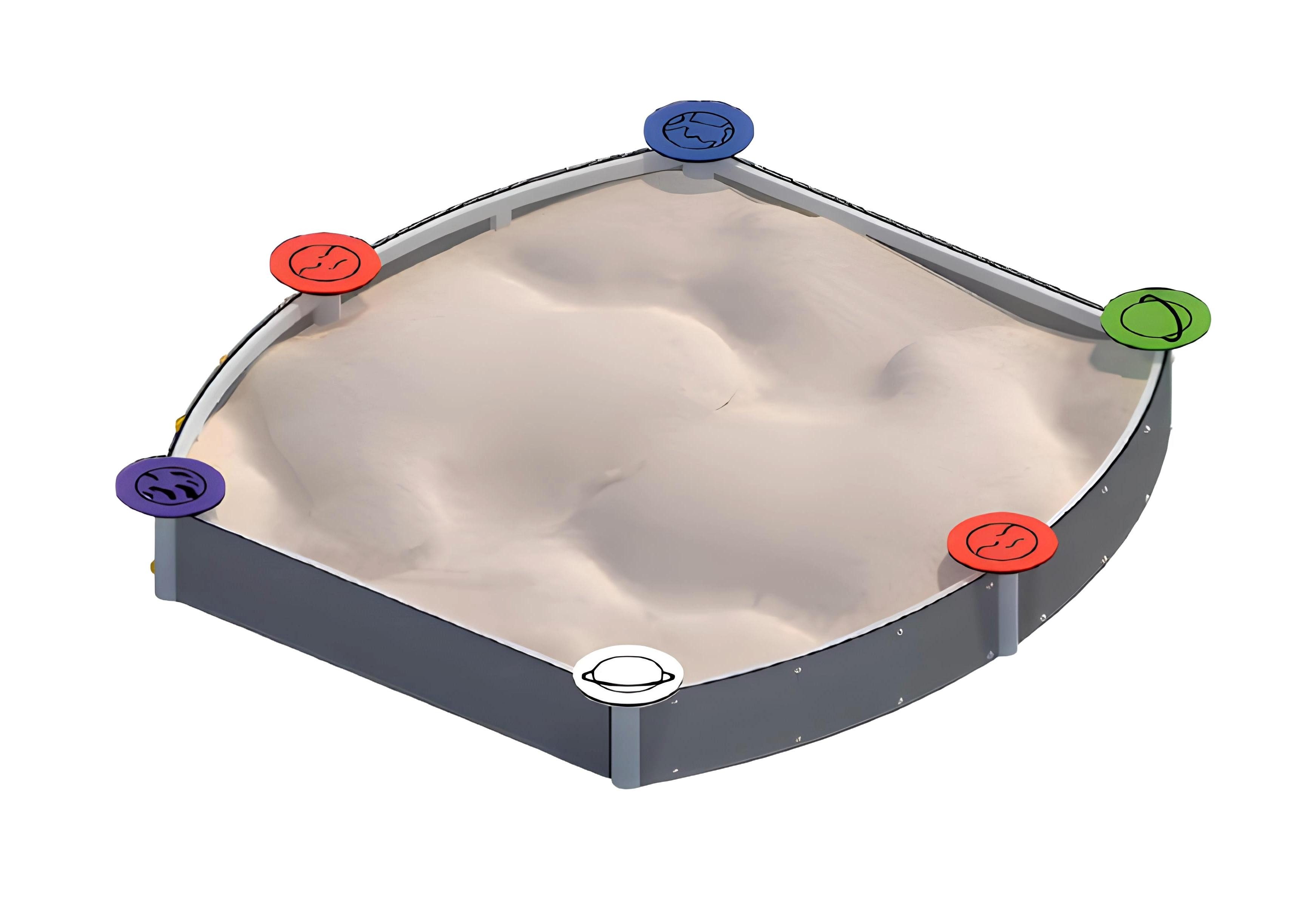 Xlmoebel Sandkasten Spielplatz für Kinder mit Klettergerüst und Sandspielbereich, (Sandkasten), Hergestellt in Europa