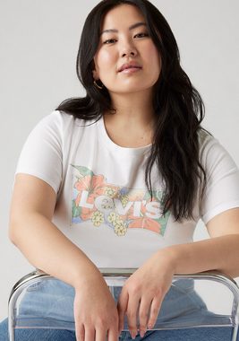 Levi's® Plus T-Shirt mit floralem Batwing-Logodruck
