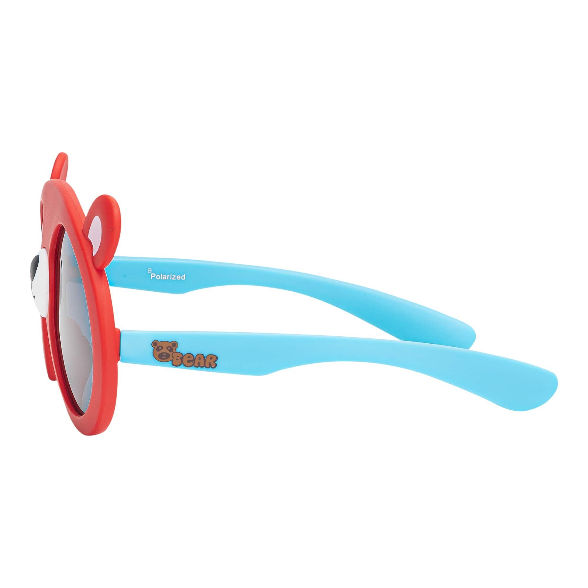 BEZLIT Eyewear Linsen Sonnenbrille Mädchen (1-St) Kinder Jungen polarisierten Designer Sonnenbrille mit Rot-Blau