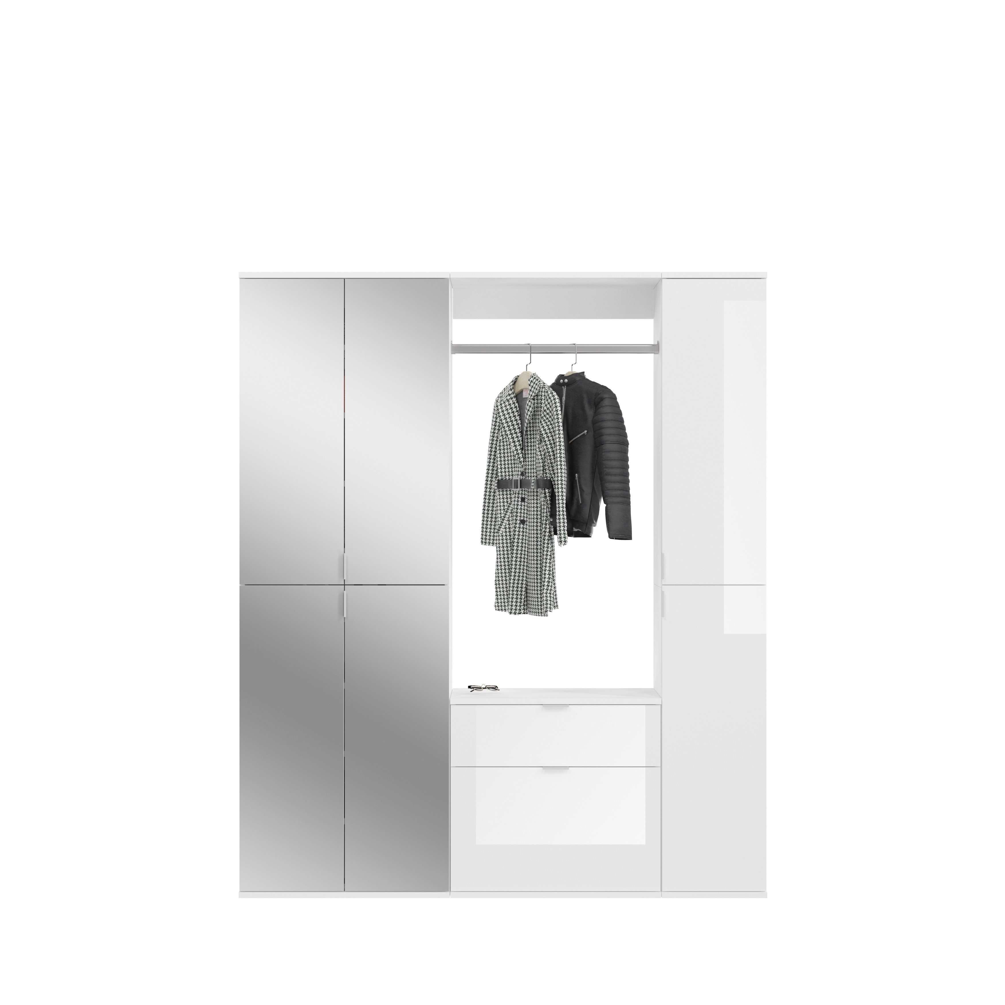 xonox.home Garderoben-Set 152 x 193 x 34 cm (B/H/T)