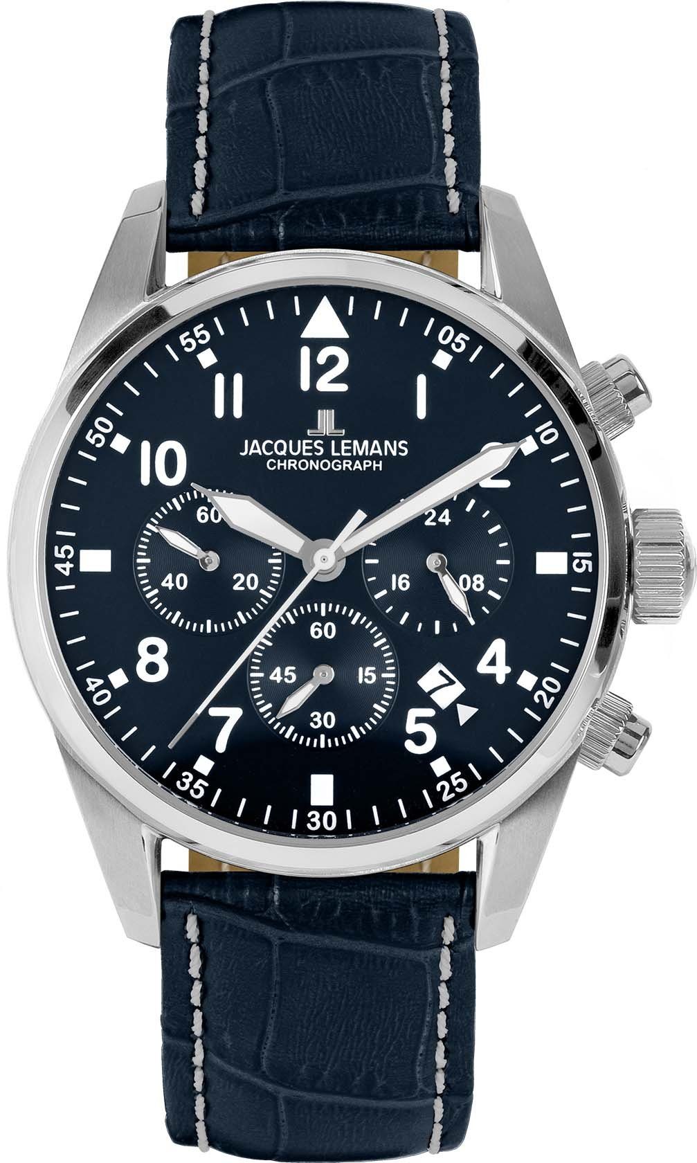 dunkelblau Chronograph Barcelona, Jacques Lemans 42-2B