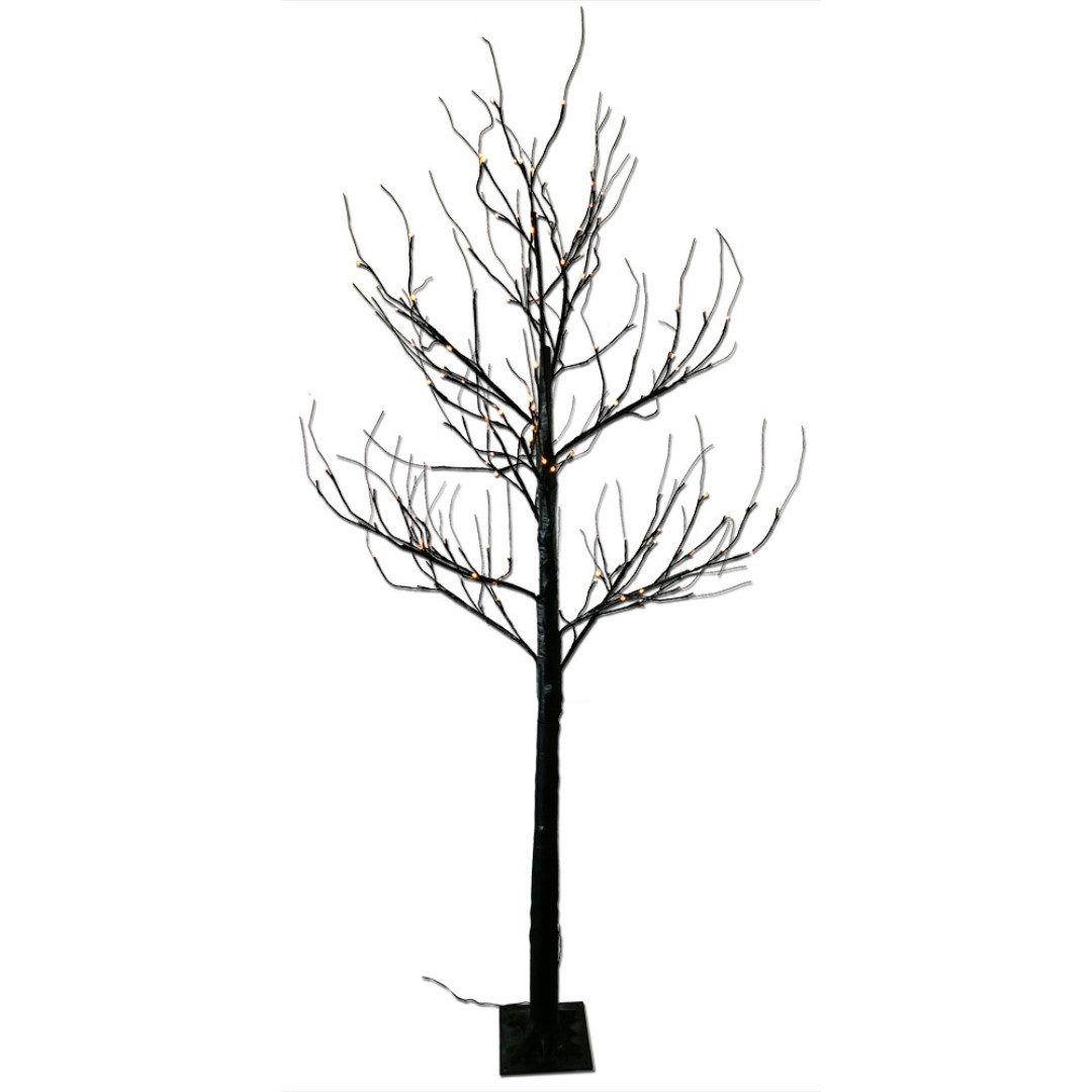 Gartenpirat LED Baum Höhe: 200 cm schwarz mit 168 LED´s warmweiß IP44 mit für Außen, LED fest integriert, Warmweiß, Äste aus Drähten umwickelt - formbar