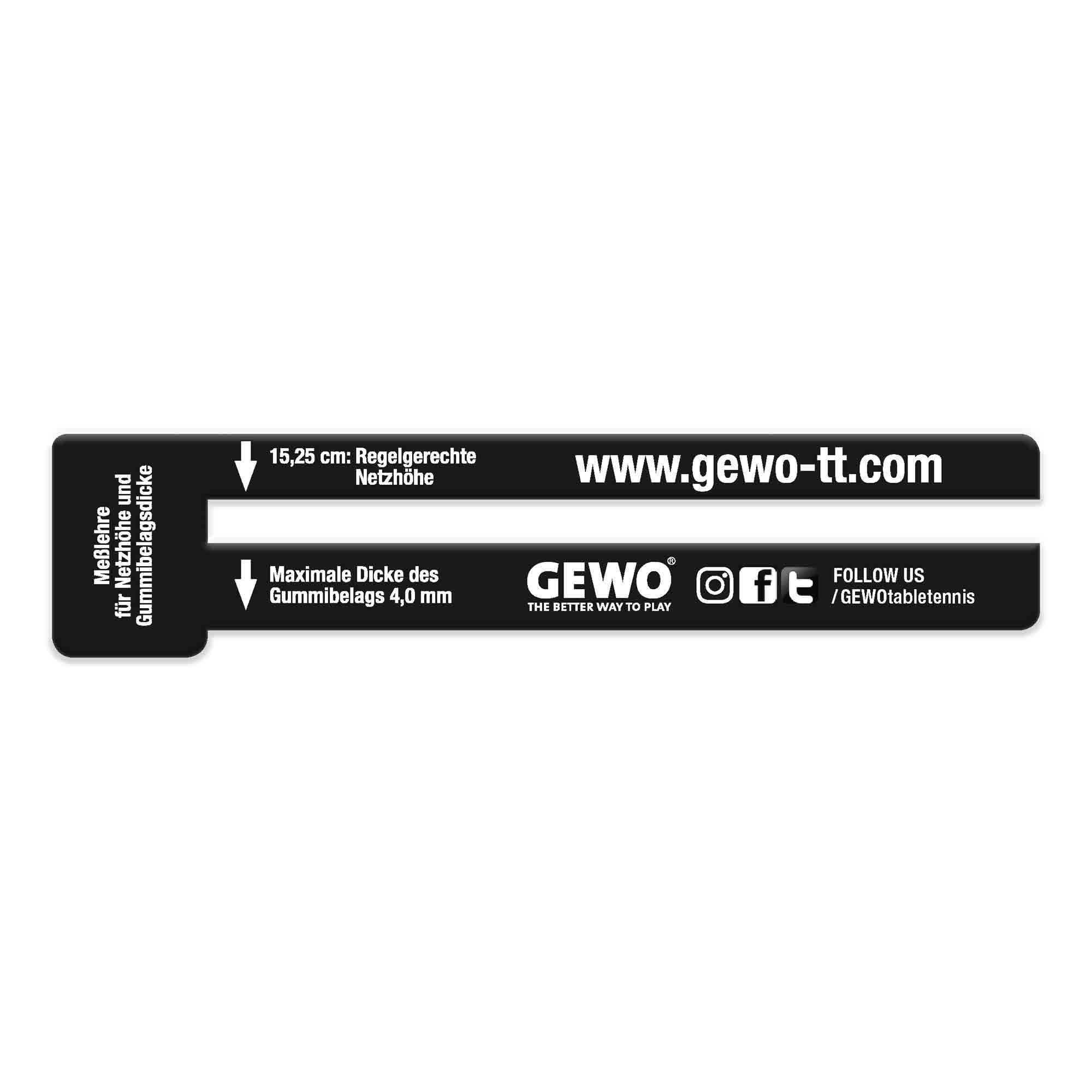 Gewo Tischtennisnetz Netzlehre schwarz