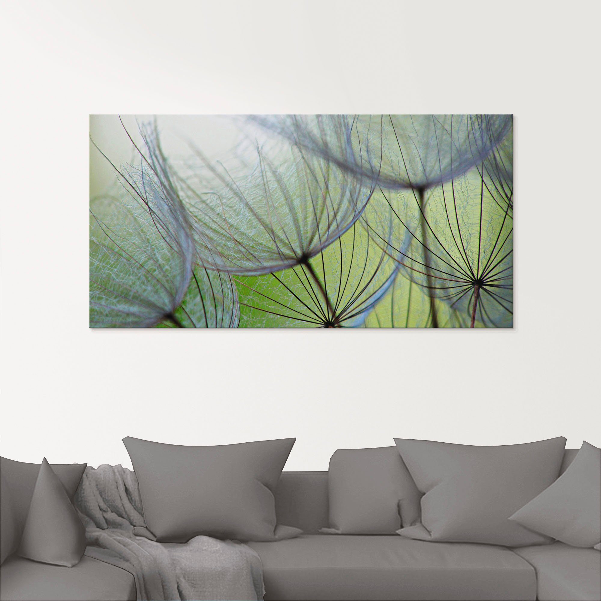 Artland Glasbild Pusteblumen-Samen II, Blumen (1 St), in verschiedenen Größen