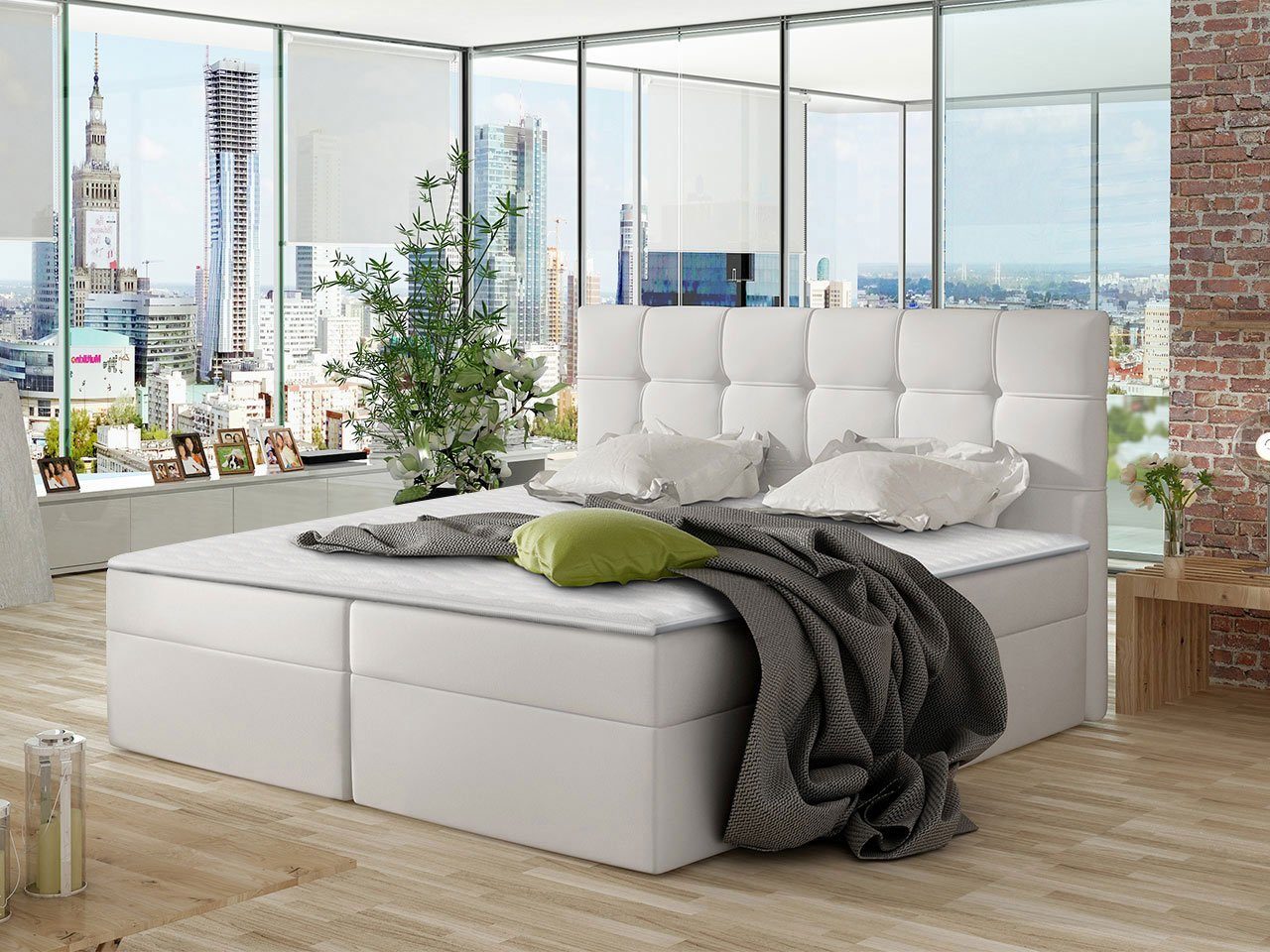 MIRJAN24 Boxspringbett Nele (Lattenrost, Kopfteil und günstig online kaufen