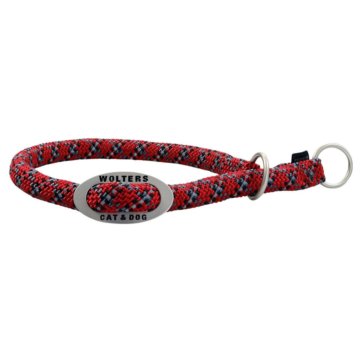 Wolters Hunde-Halsband Schlupfhalsband Everest reflektierend rot/schwarz