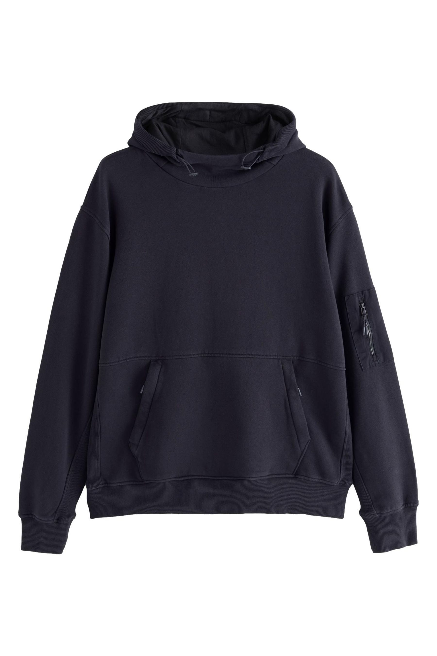 Kapuzenpullover Hoodie im Utility-Stil