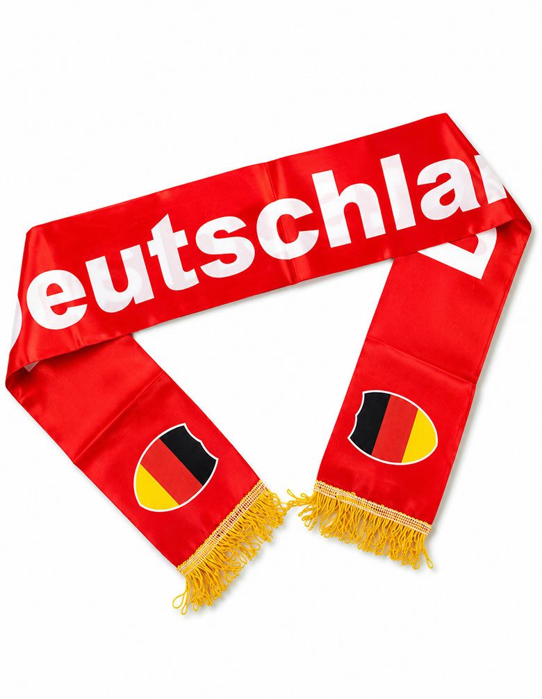 Karneval-Klamotten Kostüm WM 2026 Schal Deutschland Fußball Fan Item, Weltmeisterschaft WM EM Party Germany Supporter Nationalmannschaft
