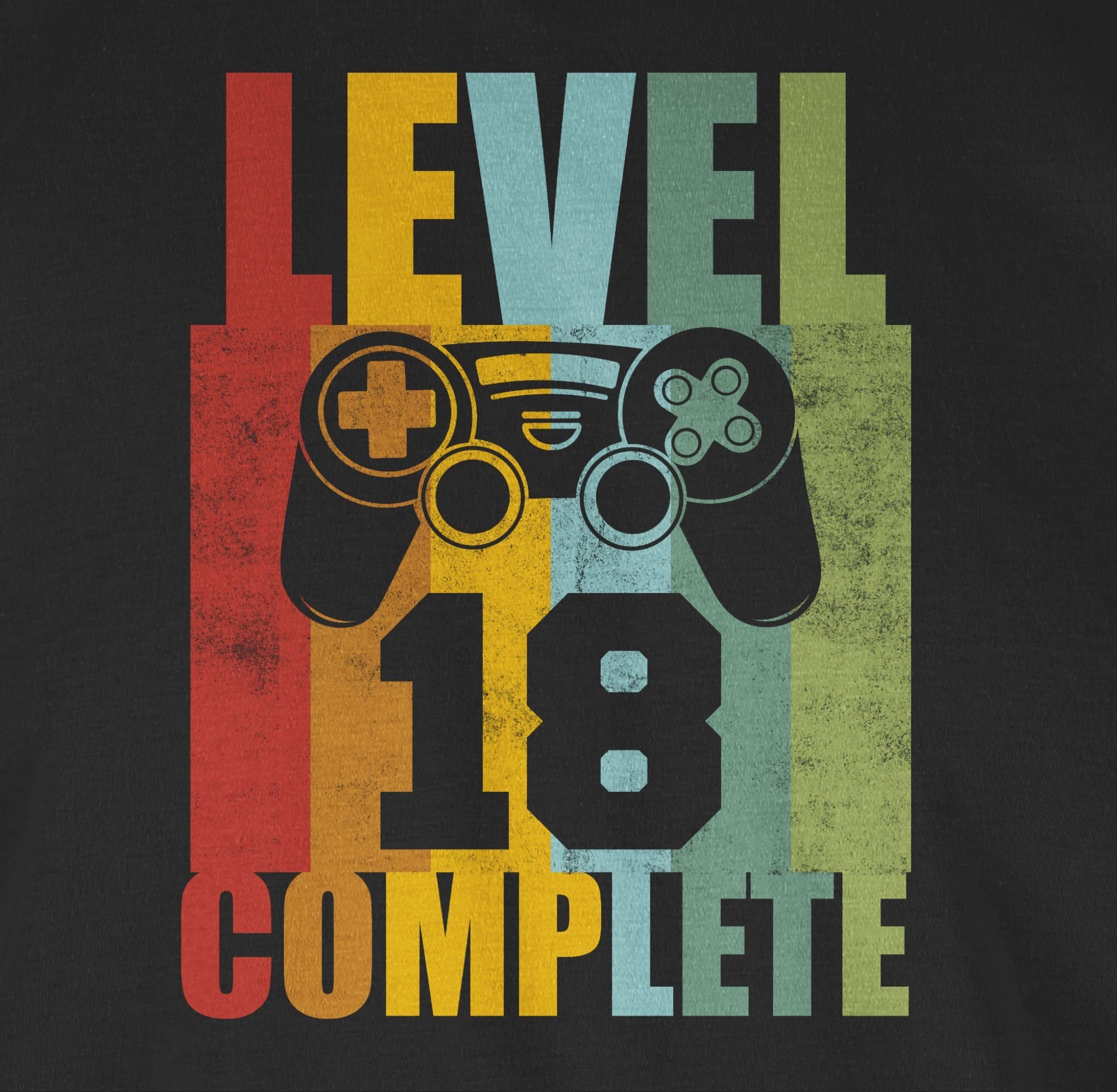 Shirtracer T-Shirt Level Eighteen complete Vintage 18. Geburtstag