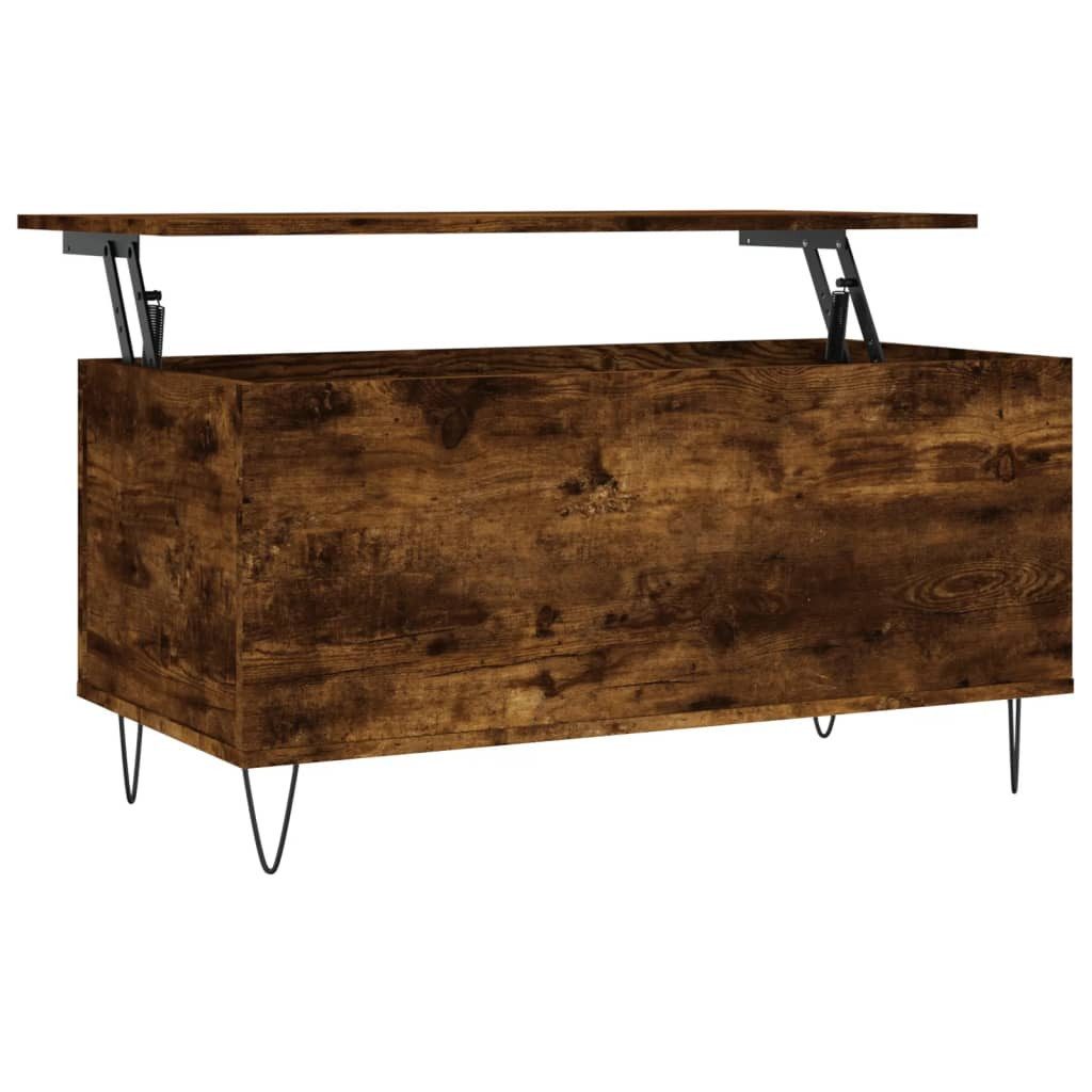 vidaXL Couchtisch Couchtisch Räuchereiche 90x44,5x45 cm Holzwerkstoff (1-St)