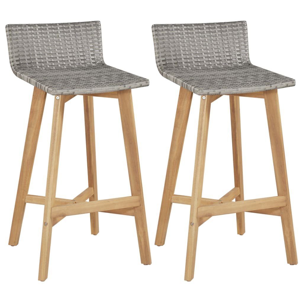 vidaXL Gartenstuhl Barhocker 2 Stk. Massivholz (2 St). € 143,99