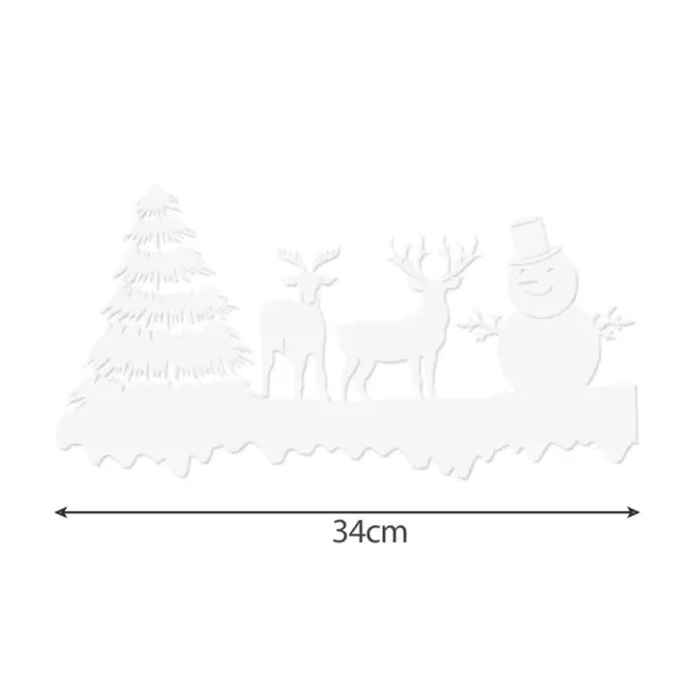 Ruhhy Fenstersticker Weihnachts-Fensteraufkleber, glatt, kein Klebstoff, kein Schmutz, ideal für Glas, Fliesen oder Spiegel