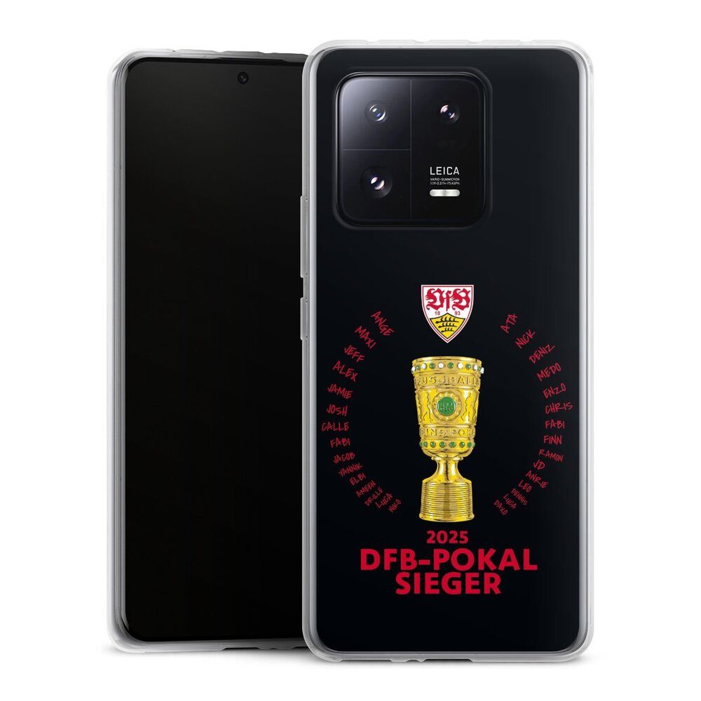 DeinDesign Handyhülle VfB Stuttgart Pokal Offizielles Lizenzprodukt, Xiaomi 13 Pro Silikon Hülle Bumper Case Handy Schutzhülle