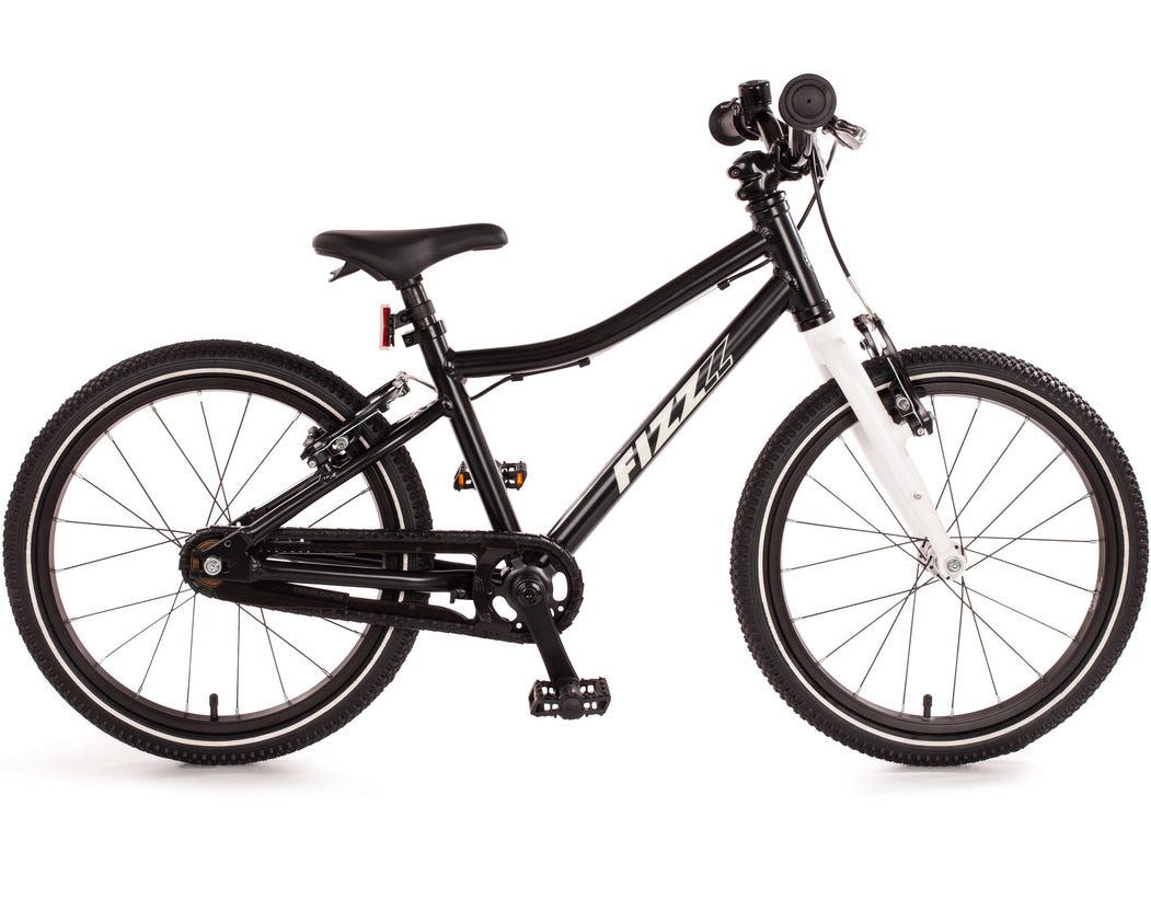 Bachtenkirch Kinderfahrrad FIZZ 18 Zoll Schwarz Matt Superleichtes Kinderrad Fahrrad ab 4 Jahre, Leicht (ca. 6 kg), Vormontiert, Qualitativ Hochwertig