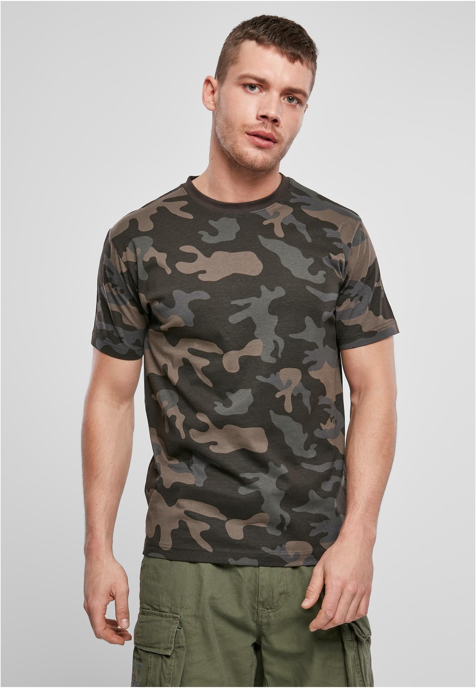 Shirt (1-tlg) Kurzarmshirt Brandit Brandit Herren Premium darkcamo