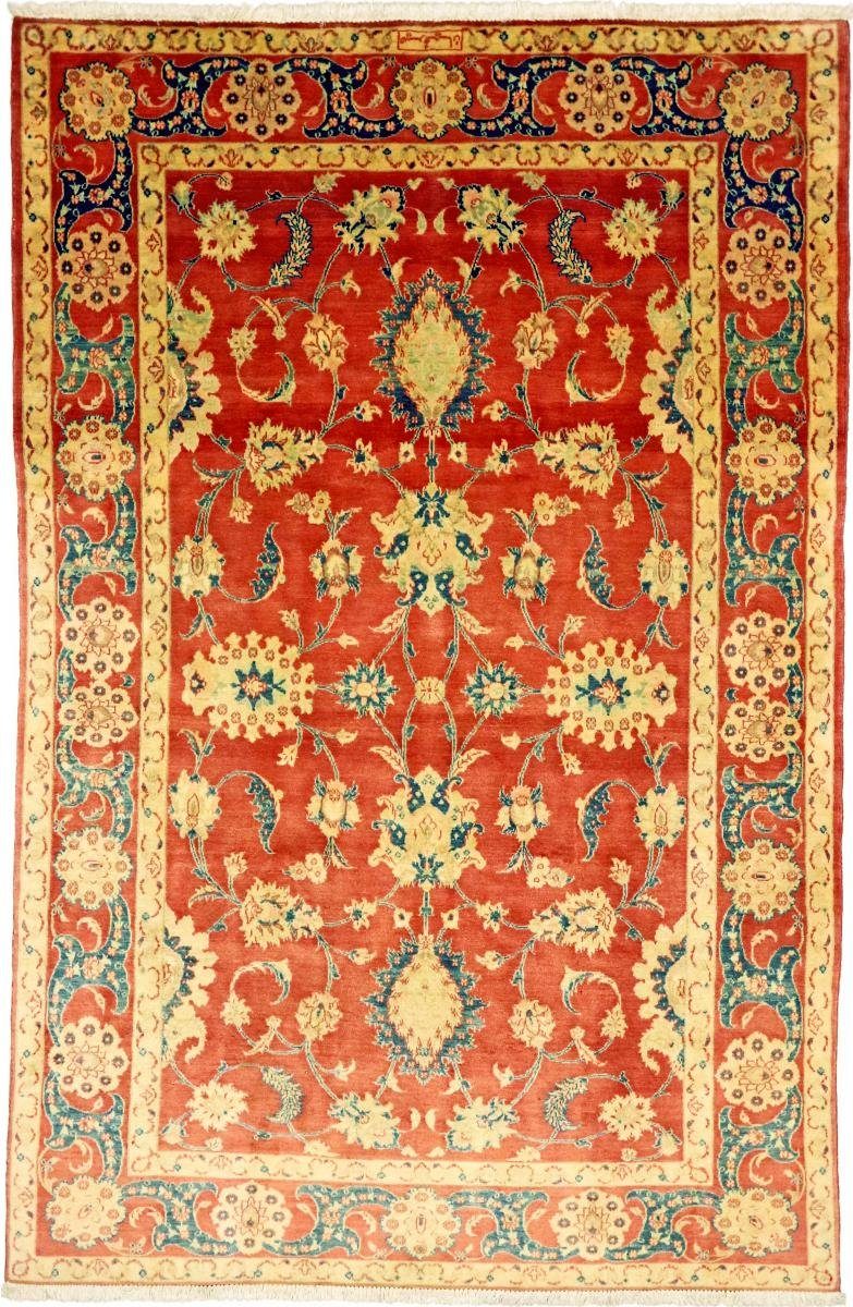 Orientteppich Isfahan Modern 191x293 Handgeknüpfter Orientteppich / Perserteppich, Nain Trading, rechteckig, Höhe: 8 mm