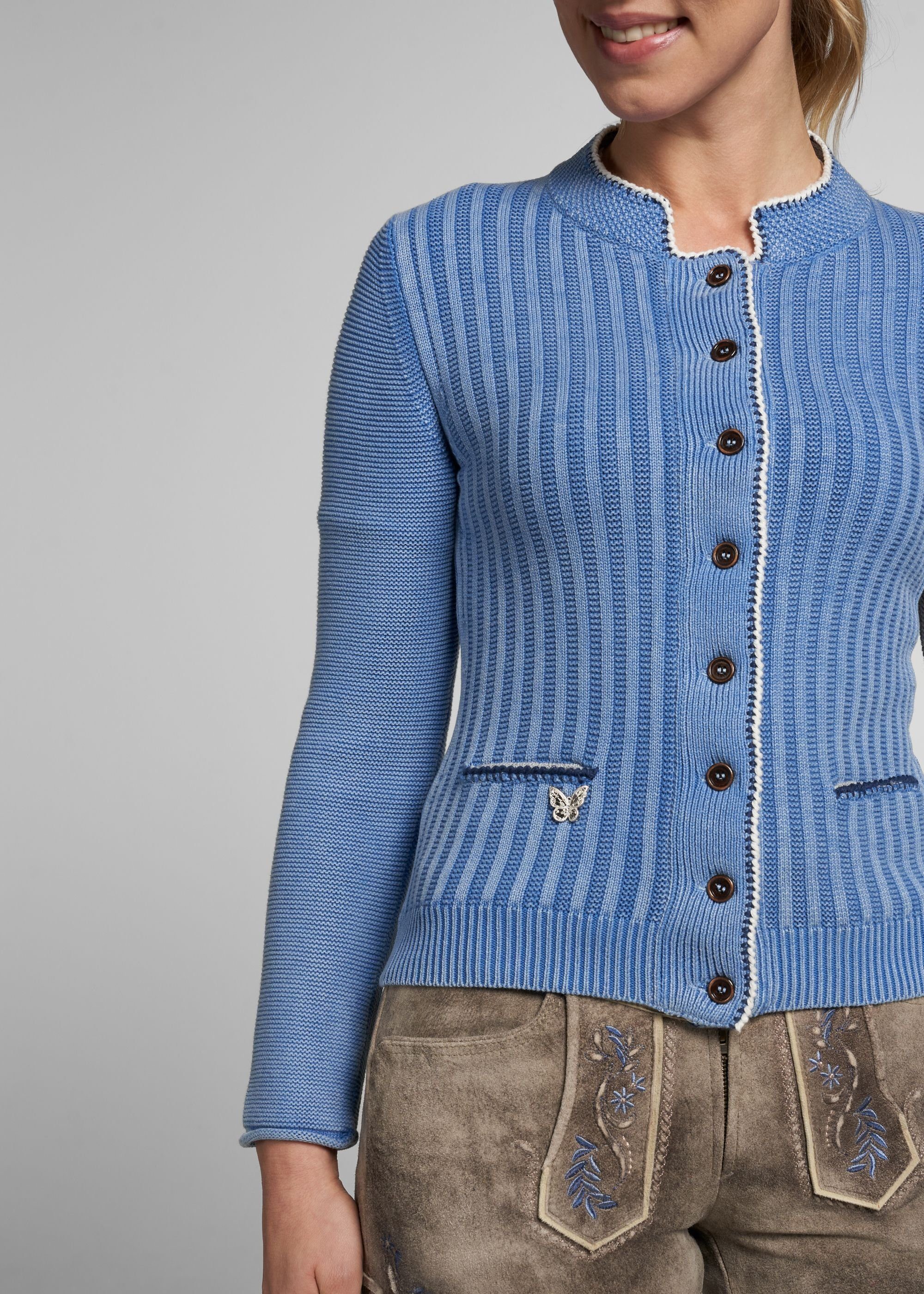 femininen mit m,blau Highlights Wensky Alexa & Strickjacke Spieth