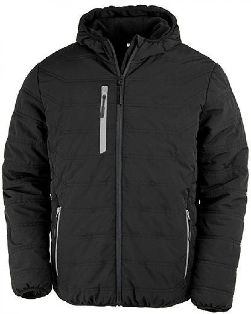 Outdoorjacke Recycled Black Compass Padded Winter Jacket