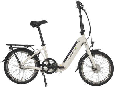 SAXONETTE E-Bike Compact Comfort Plus, 3 Gang, Nabenschaltung, Frontmotor, 360 Wh Akku, (mit Akku-Ladegerät), E-Bike Klapprad, faltbar