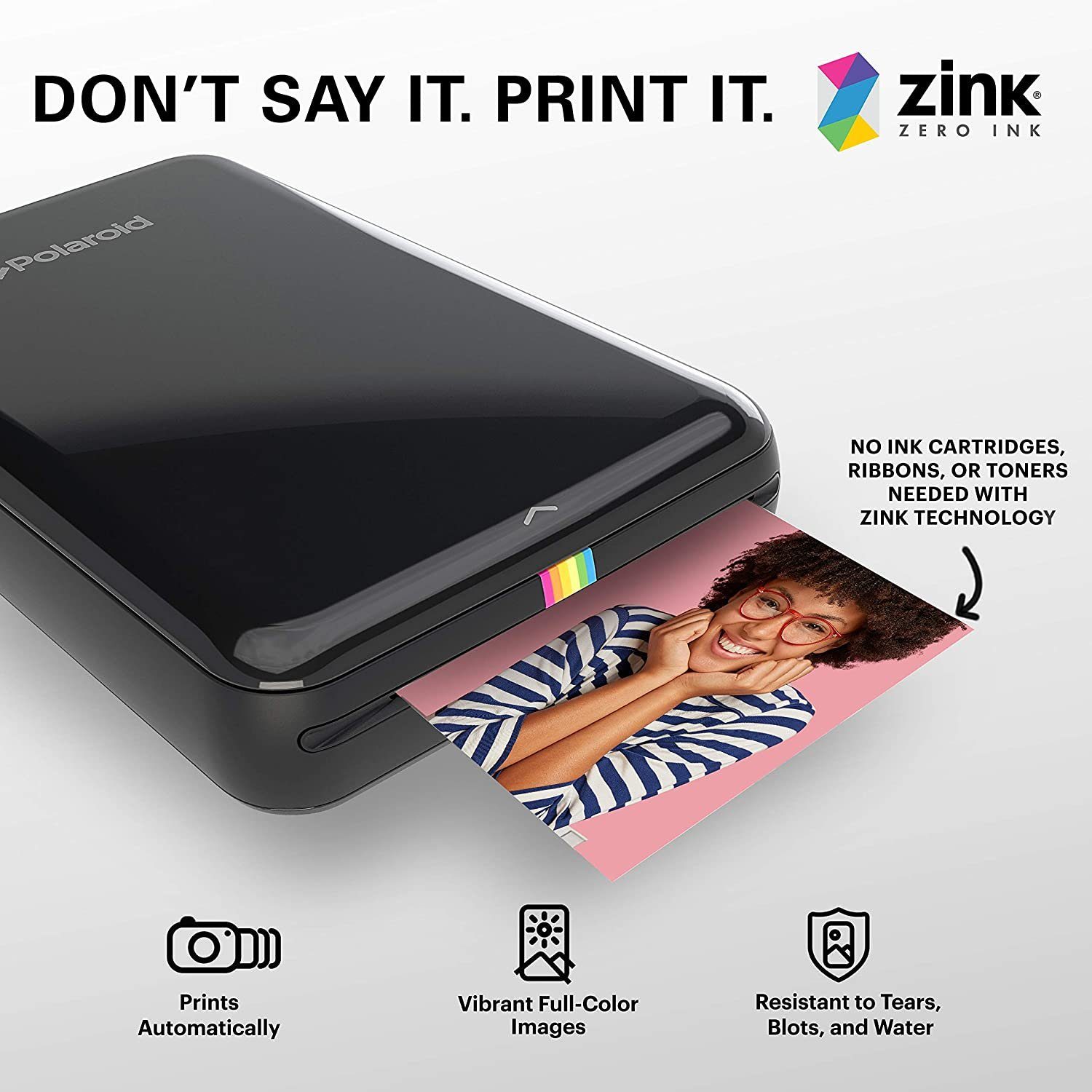 Fotopapier kompatibel Zink Snap, Pack), Foto 2x3" Snap Premium Papier mit Polaroid Zip Touch, (50