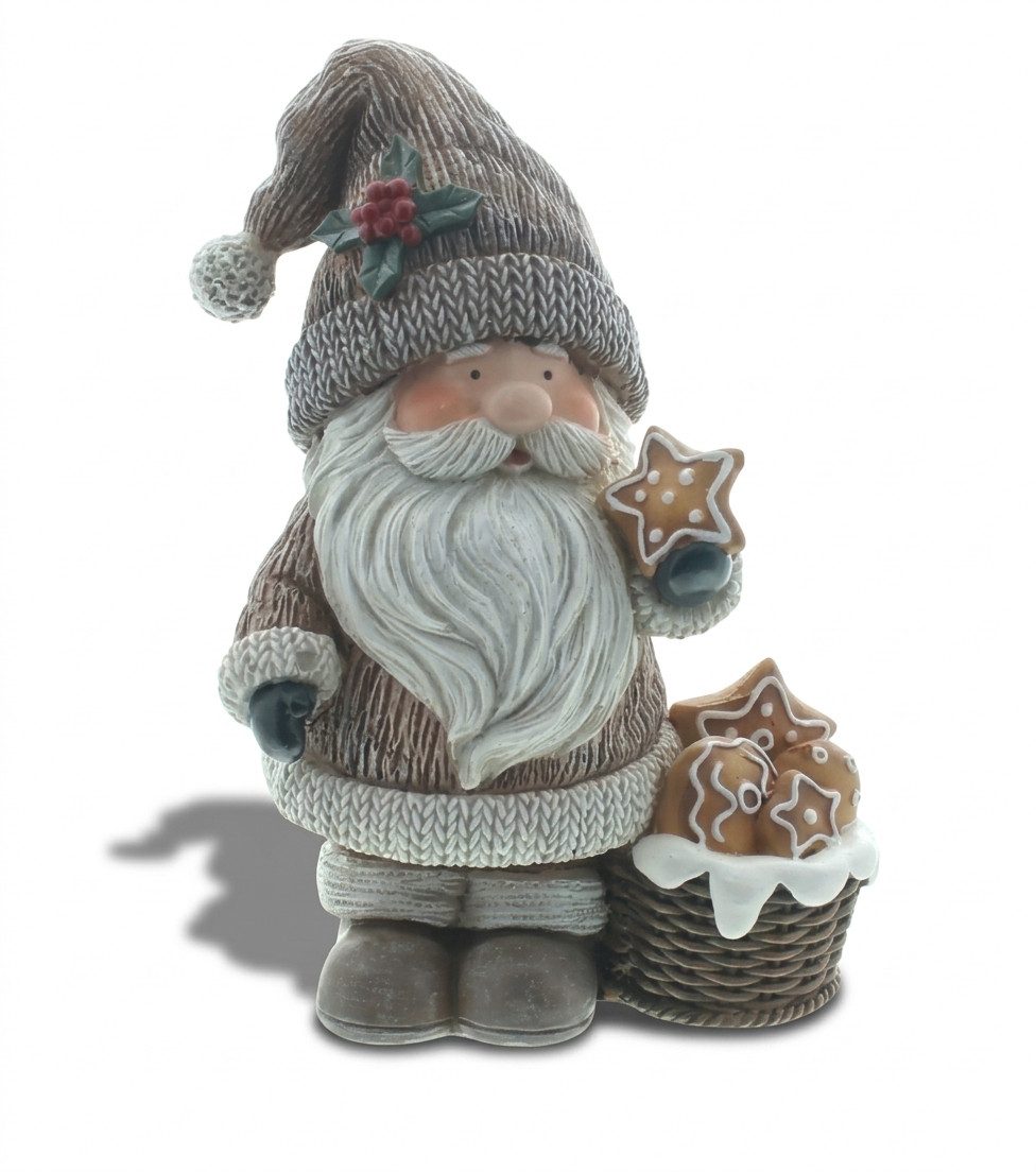 Home-trends24.de Weihnachtsfigur Lebkuchen LED Haus Santa Weihnachtsmann Deko Figur Weihnachten (1 St) – Bild 2 von 4