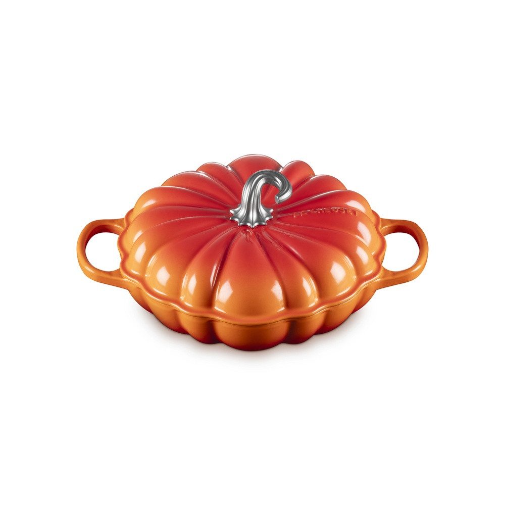 LE CREUSET Kochtopf LeCreuset Gourmet-Profitopf Kürbis 28cm, Auswahl Ofenrot, Gußeisen