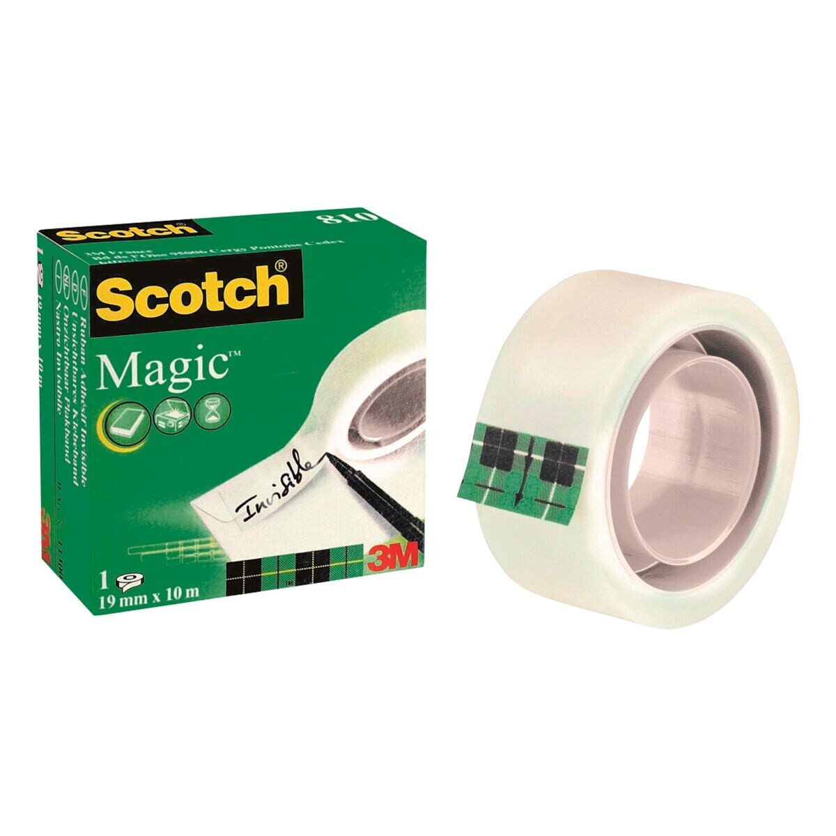 SCOTCH Klebeband Magic Tape 810 (1-St) 19 mm/10 m, beschriftbar günstig online kaufen