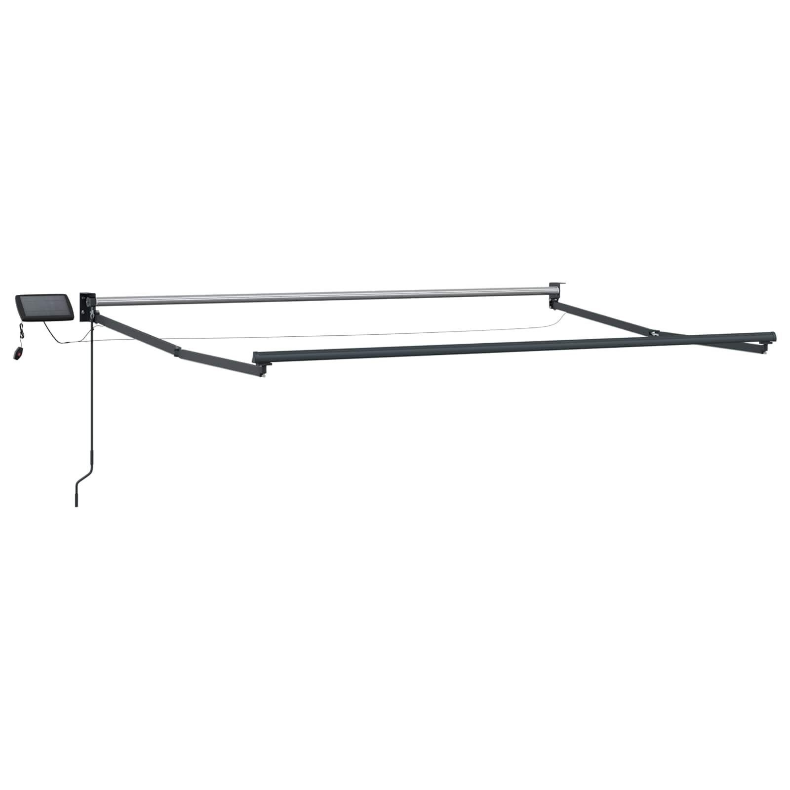 vidaXL Markise Elektrisches Markisenrahmen Anthrazit 3 x 2,5 m Aluminium (1-St)