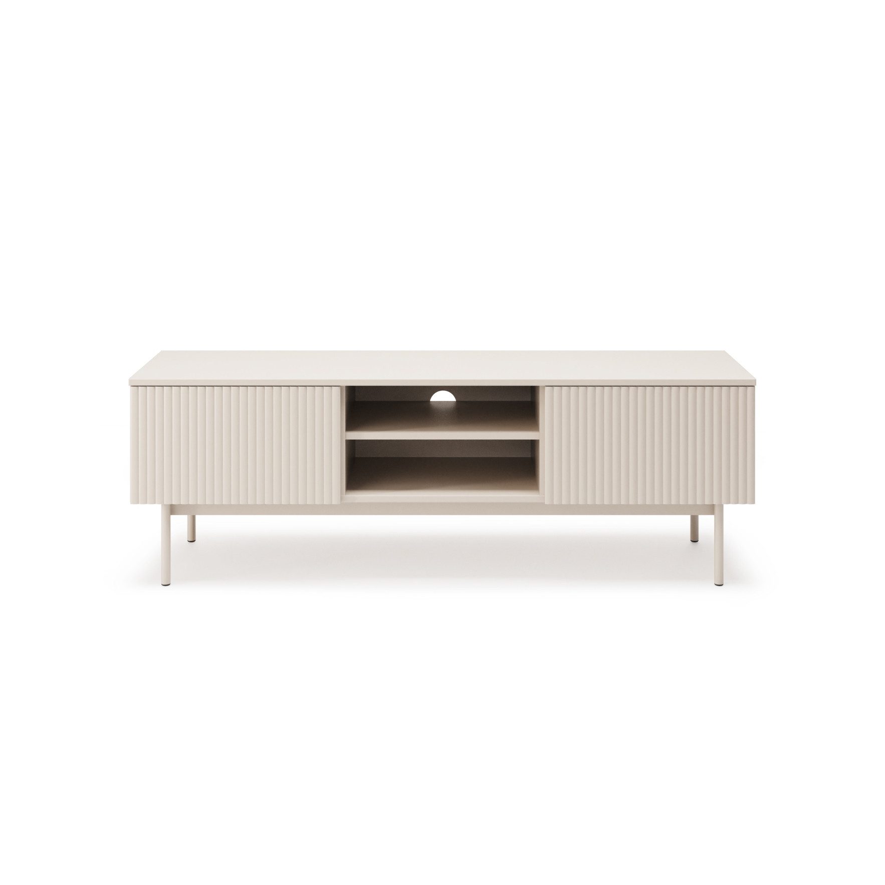 Beautysofa TV-Schrank Soft, Rillenfronten & Push-to-Open-System (mit zwei S günstig online kaufen