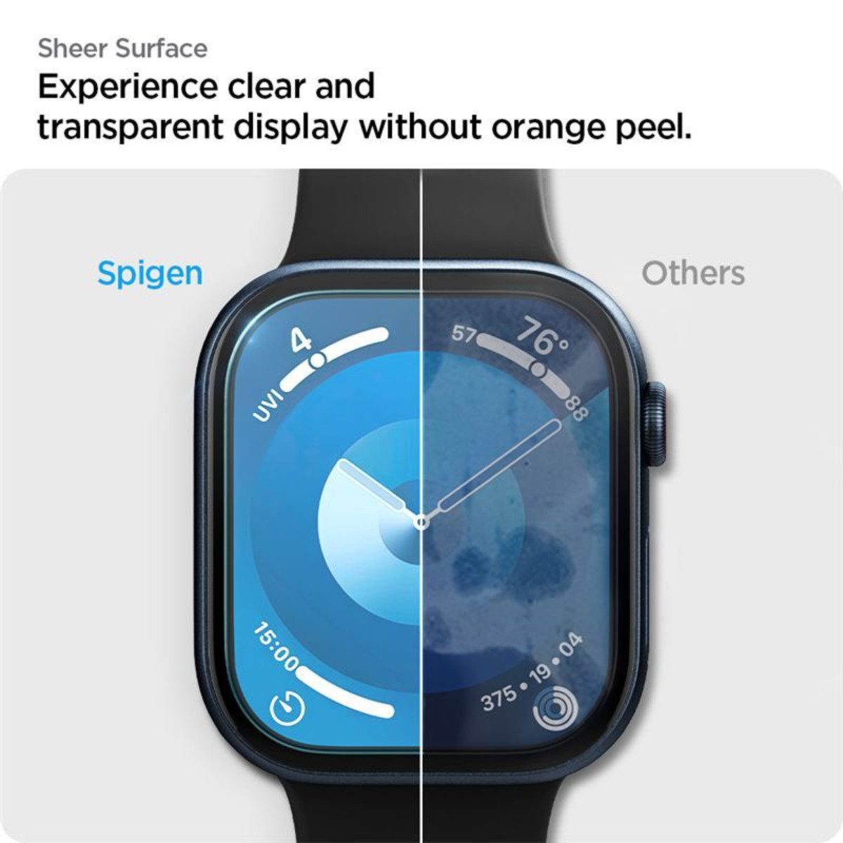 Spigen Displayschutzfolie 2x Panzerfolie für Apple Watch 11/10 Alternative Panzerglas Folie für 42mm, 2er Set, Kratzfestes EPU‑Material, Blasenfreie Montage, Edge‑to‑Edge Schutz