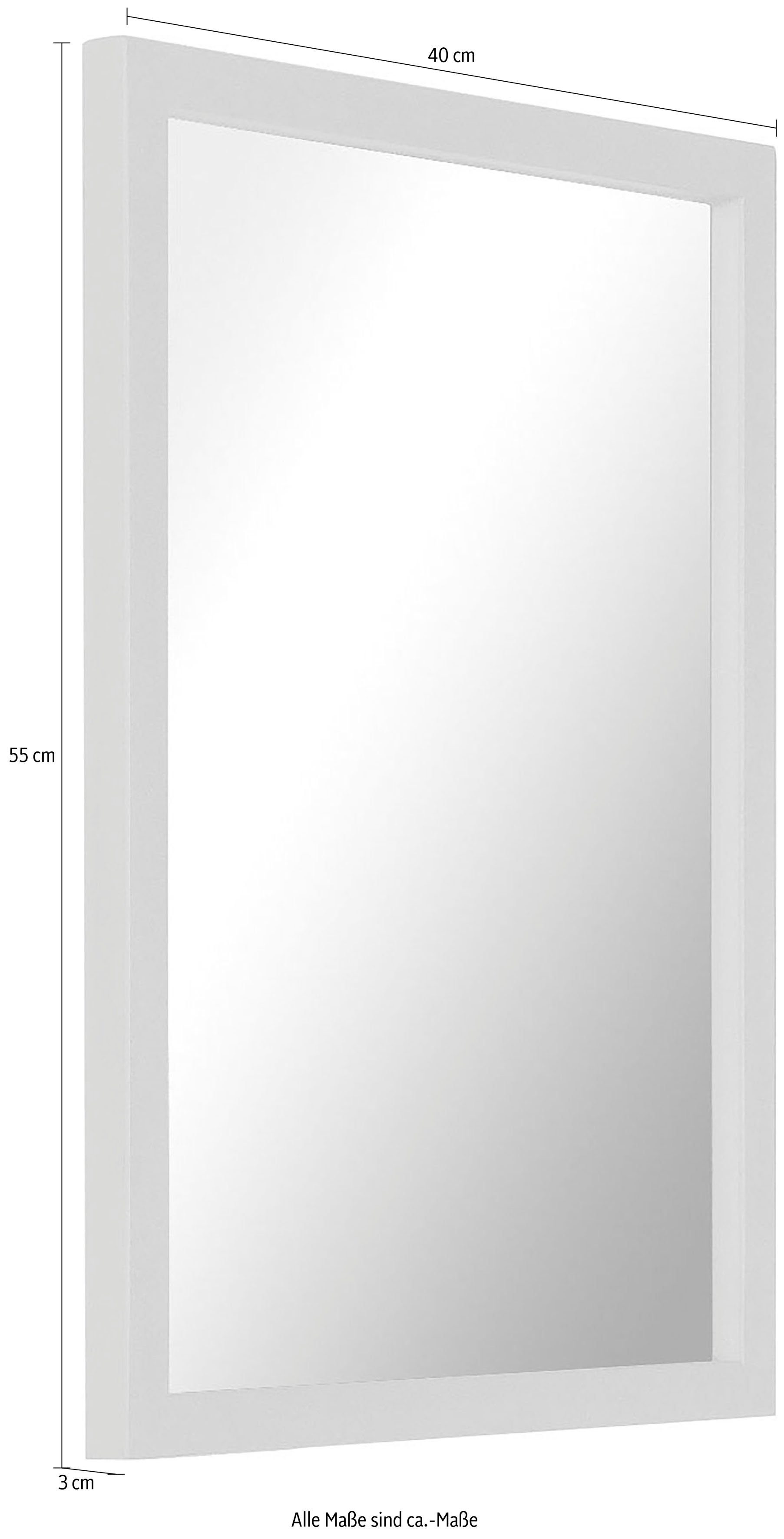 Spinder Design Wandspiegel SENZA, Metall, Breite 40 cm, Horizontal und vertikal befestigbar
