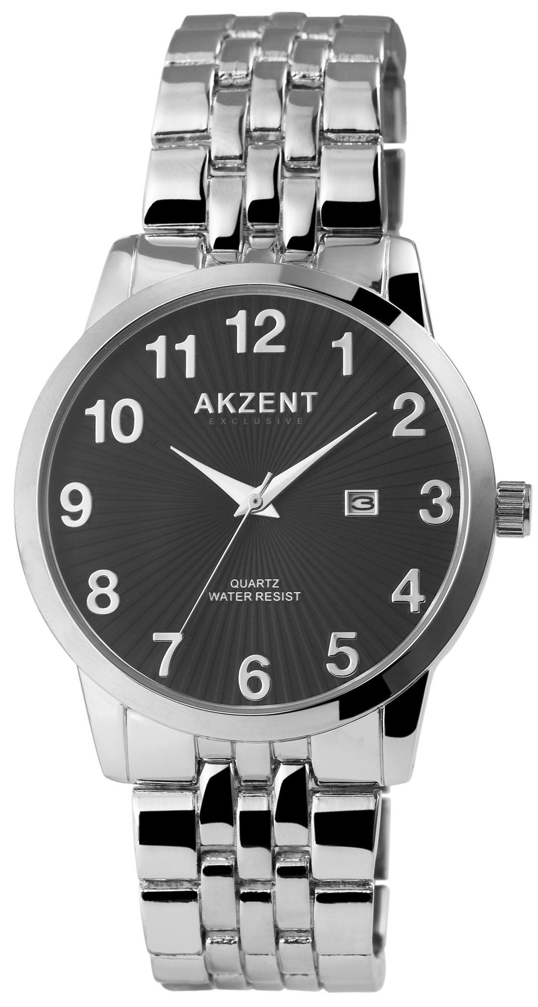 AKZENT Quarzuhr Alyan, 3 ATM, Herrenuhr Metall