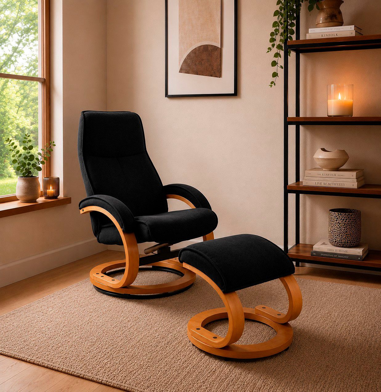 OTTO home Relaxsessel mit Hocker PARIS - OTTO. Verlässliche Qualität. (Set, 2-St., bestehend aus Sessel und Hocker), Relaxfunktion, Dreh- und Kippfunktion, Unser Dauertiefpreis