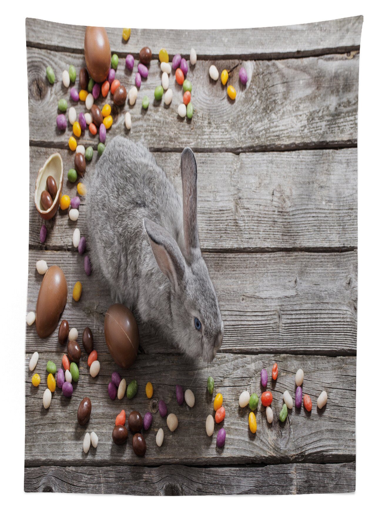 Außen den Für Kaninchen Osterhase Klare Tischdecke Farben, Waschbar Farbfest Foto geeignet Bereich Abakuhaus