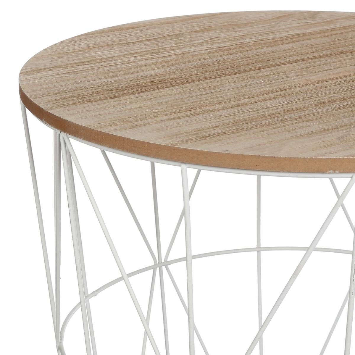 Atmosphera Créateur d'intérieur Beistelltisch (Korbtisch), 2in1 mit Aufbewahrungsfunktion
