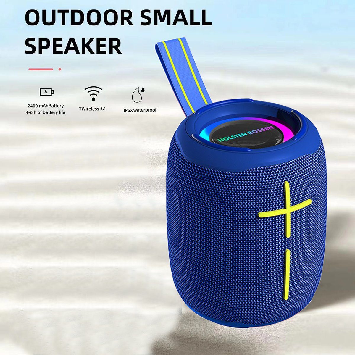 Reisen) Wasserdicht Stereo Bluetooth Lautsprecher XDeer (360° Tragbarer Box Blau Soundbox für Bluetooth Musikbox Bluetooth-Lautsprecher Sound