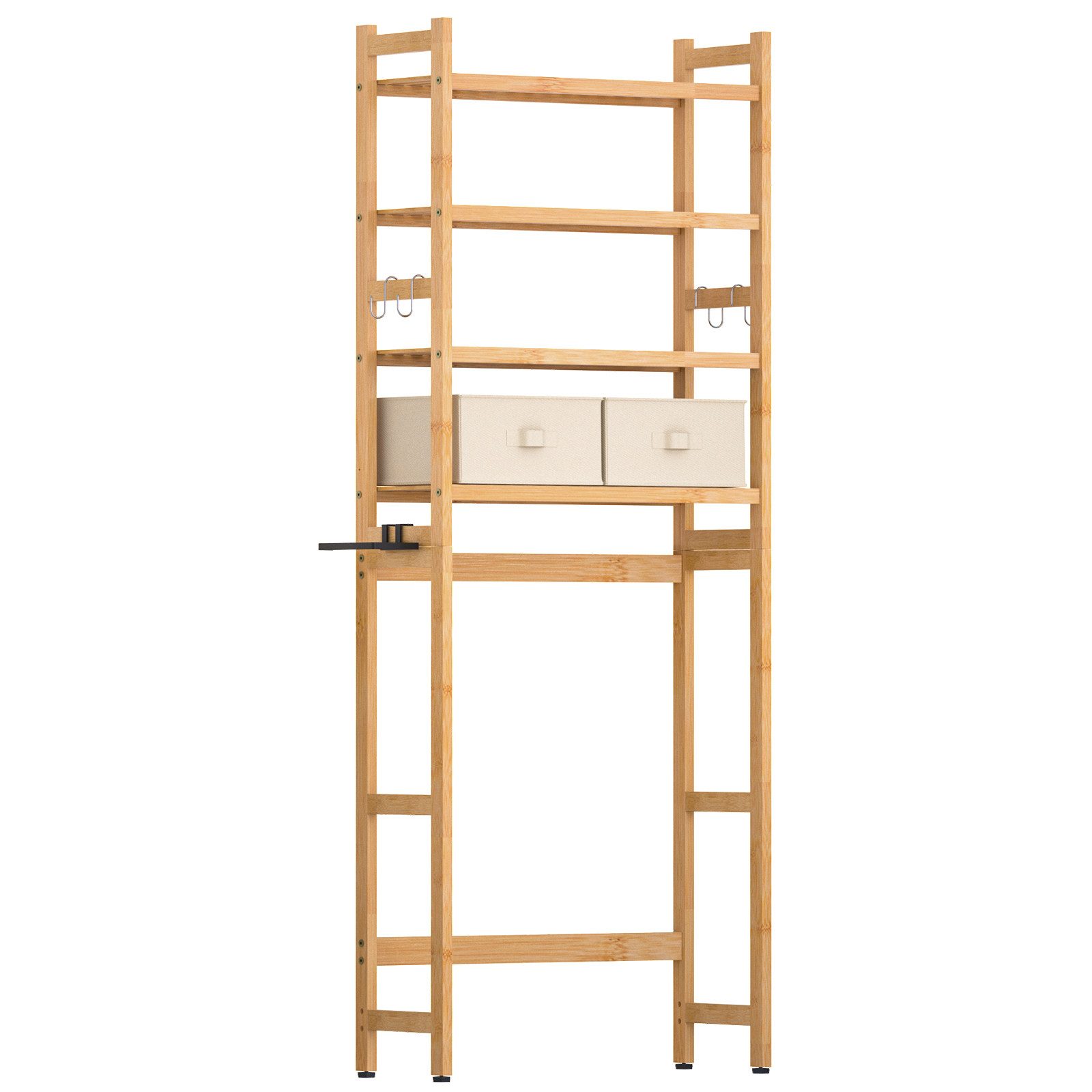 Yorbay Badregal Toilettenregal Bambus mit 2 günstig online kaufen