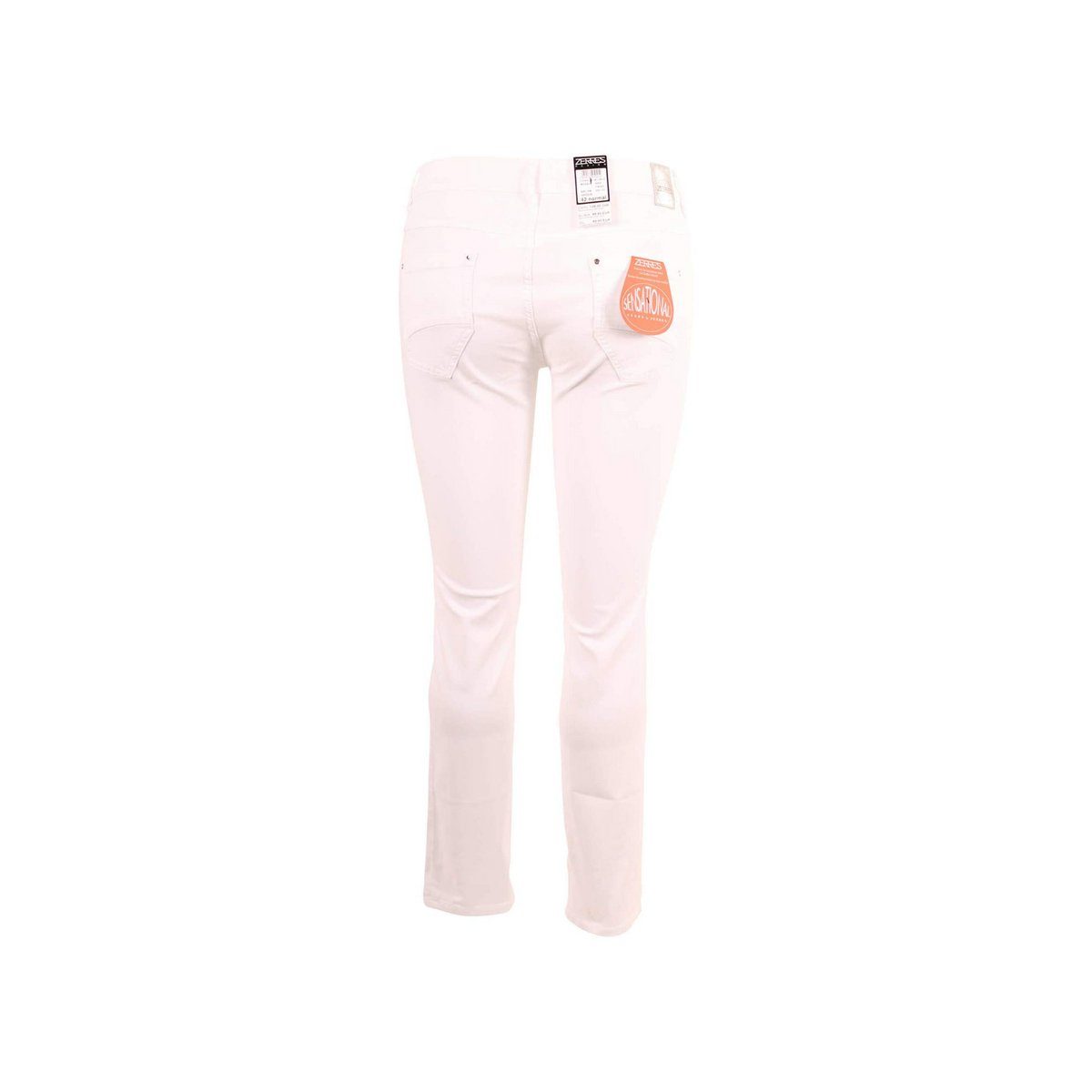Zerres 5-Pocket-Jeans weiß (1-tlg)