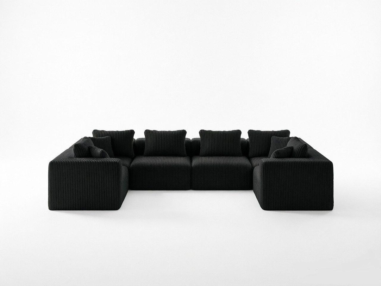 Novilla Ecksofa Modulares Ecksofa, Wolken-Sofa mit Smarts Coil®-Unterstützung, 1 Teile, für Wohnzimmer, Wohnung und Schlafzimmer, Keine Montage erforderlich