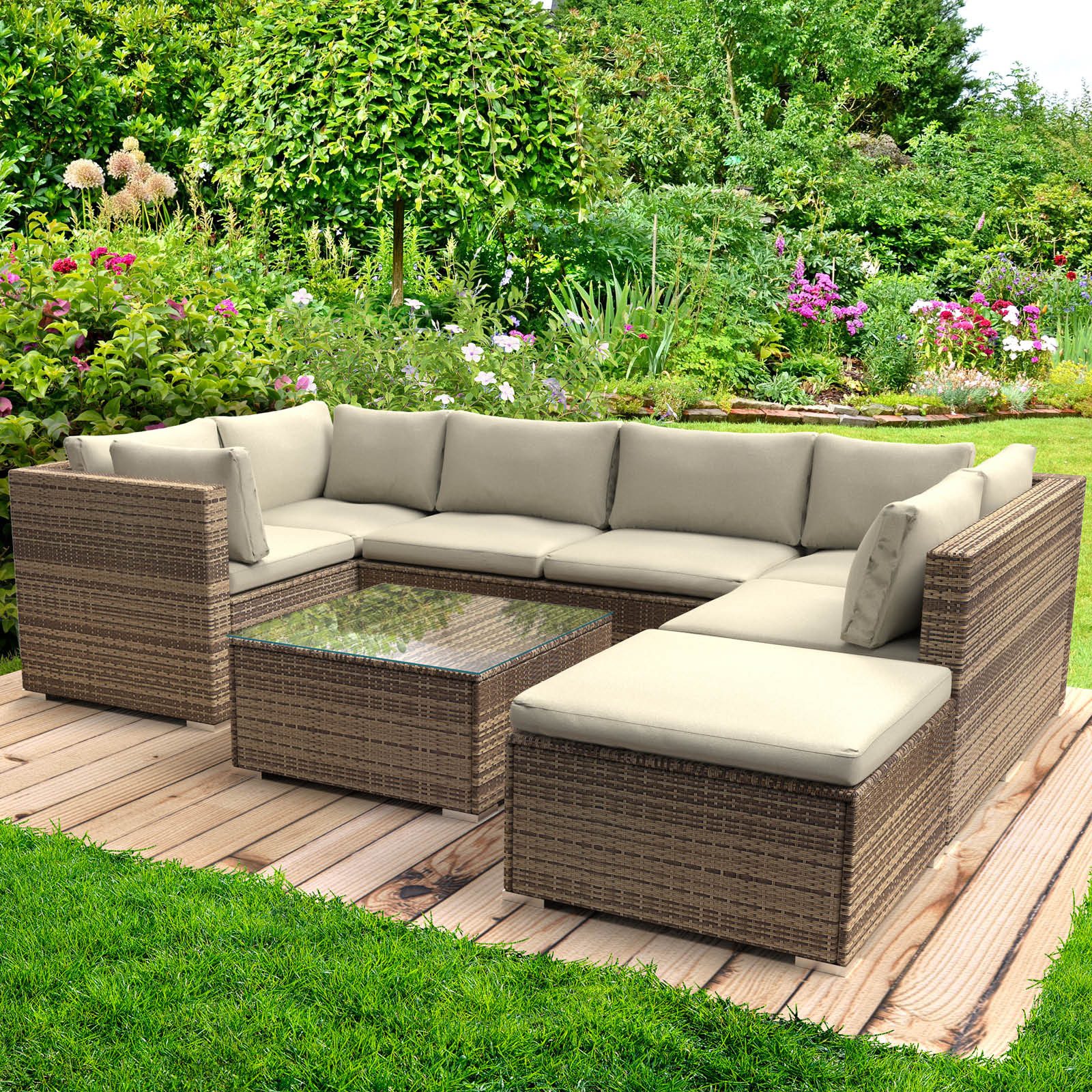 BRAST GartenloungeSet Serenity für 5 Personen inkl. extra Dicke Kissen