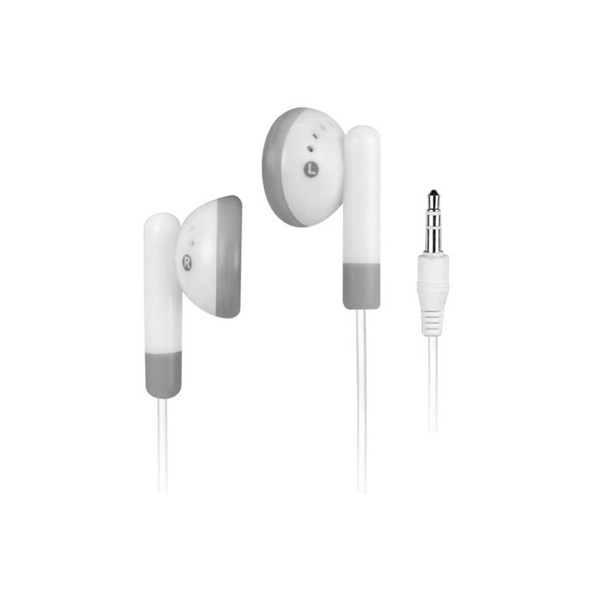 Goods+Gadgets Weiße Stereo Kopfhörer On-Ear-Kopfhörer (Klinke)