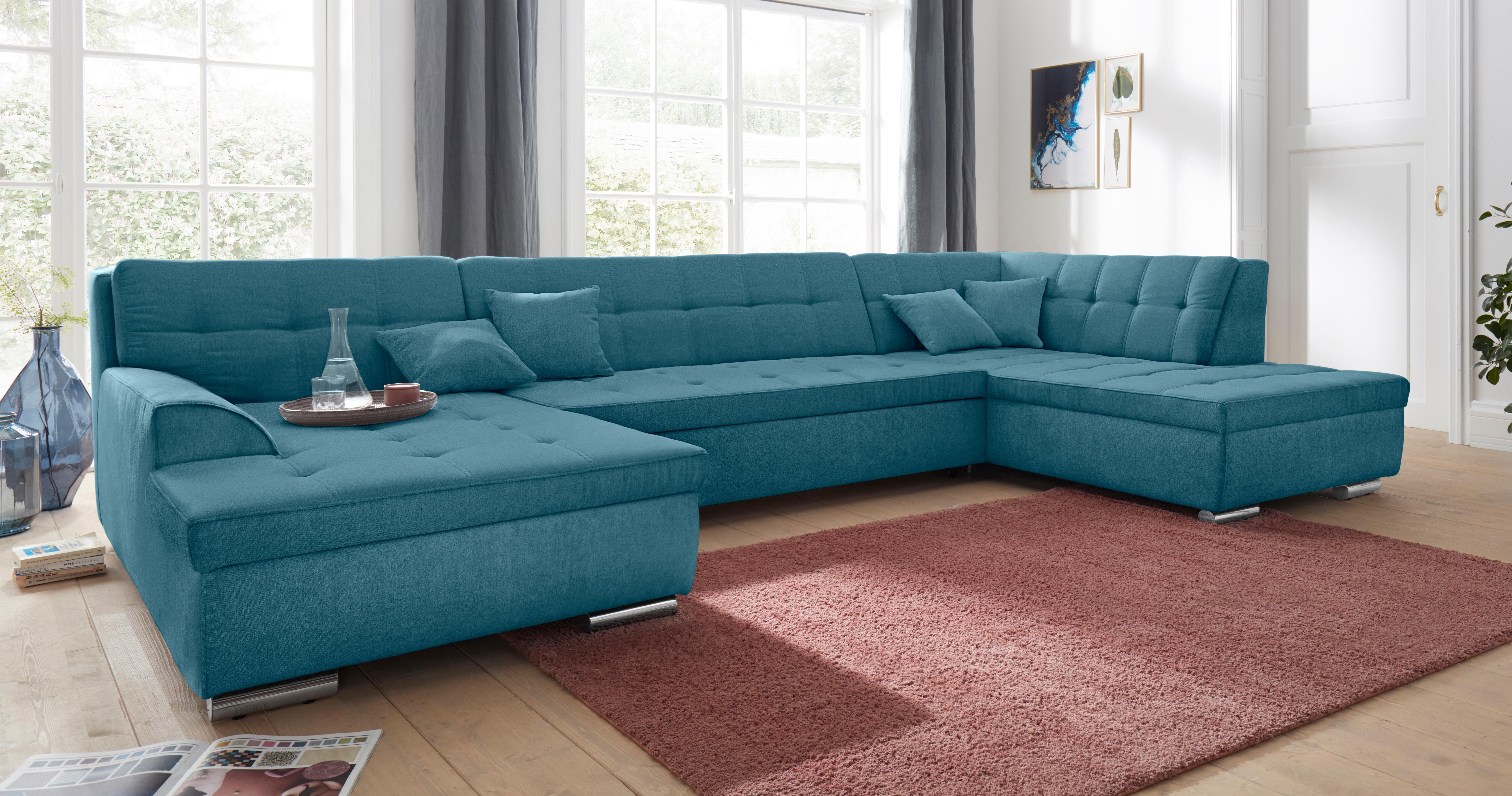 DOMO collection Wohnlandschaft Aversa U-Form, wahlweise günstig online kaufen