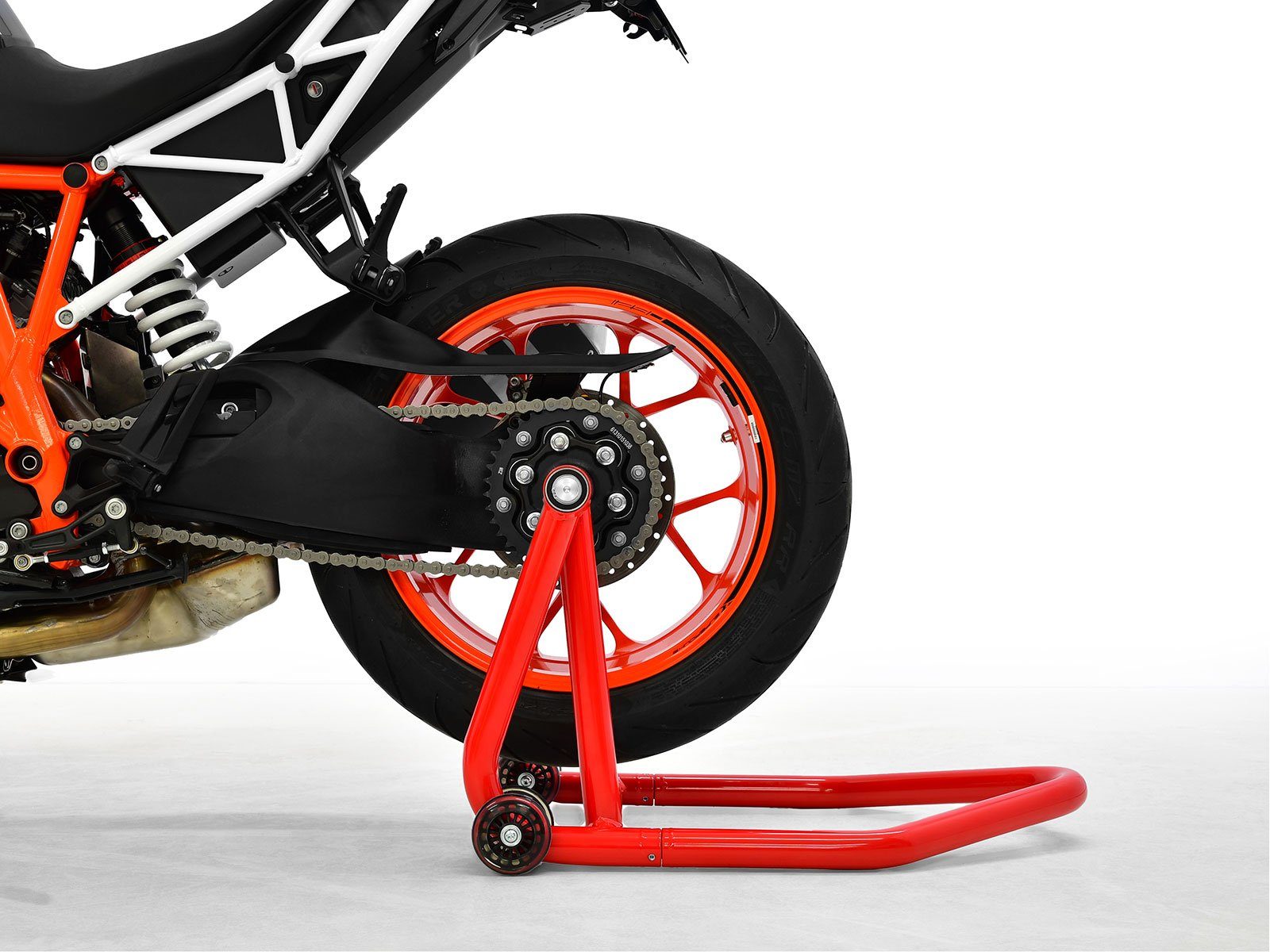 ZIEGER Multitool Einarm Montageständer Hinterrad rot inkl. Adapter für für Honda 28,4