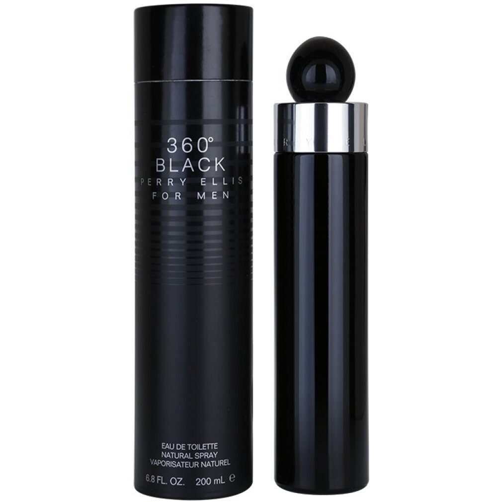 Perry Ellis Eau de Toilette 360° Schwarz für Männer Eau de Toilette 200 ml für Männer
