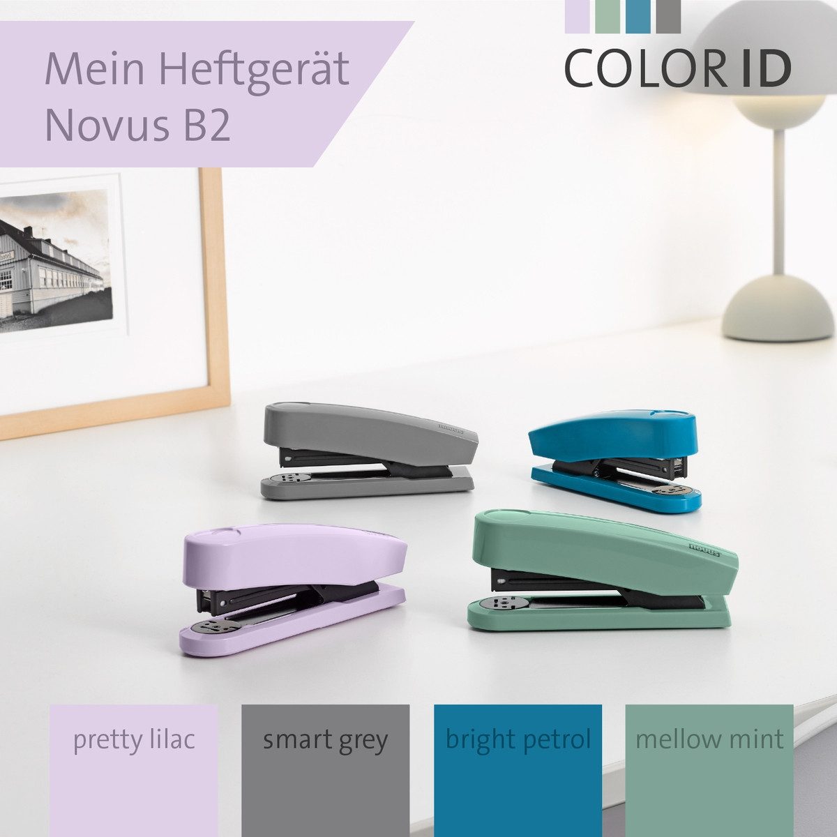 SCHNEIDER NOVUS Heftgerät novus Heftgerät B2 COLOR ID 2.0 pretty lilac