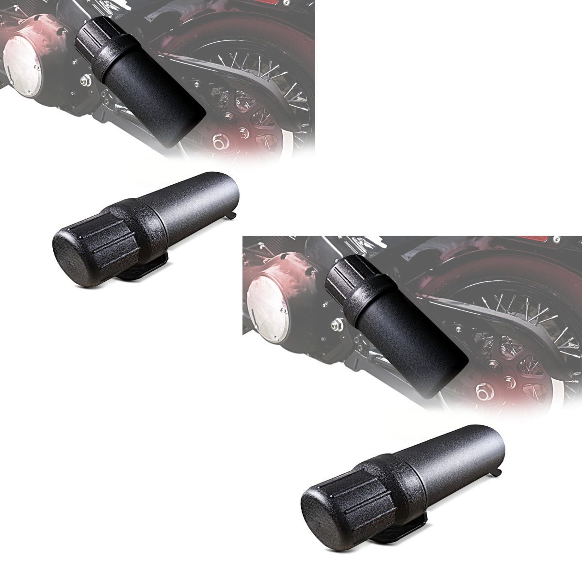 Bagtecs Reisetasche 2x Motorrad Werkzeugbox passend für Adventure Bikes Tool Tube L # Spar